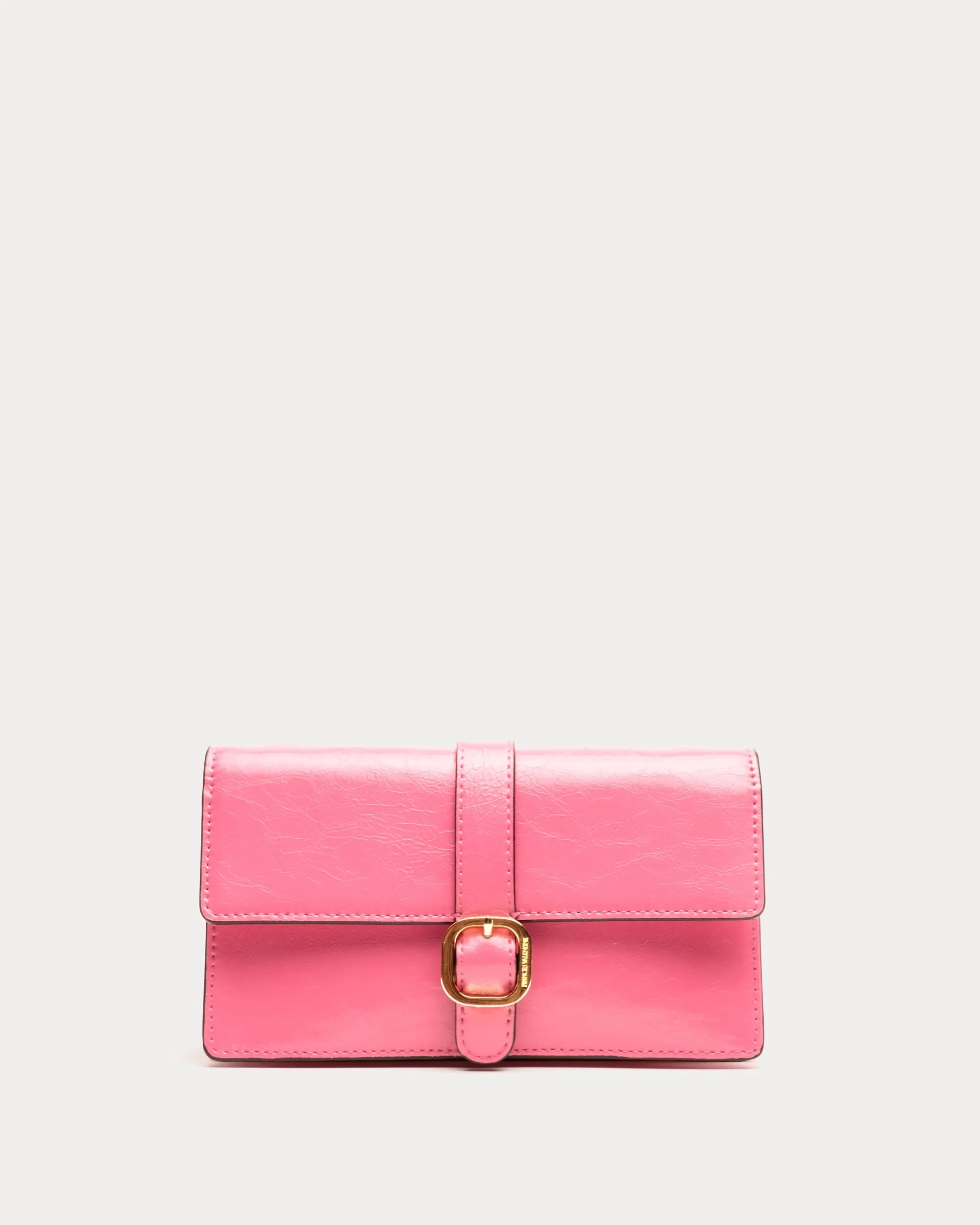 Accordion Wallet - Crinkled Leather Pink