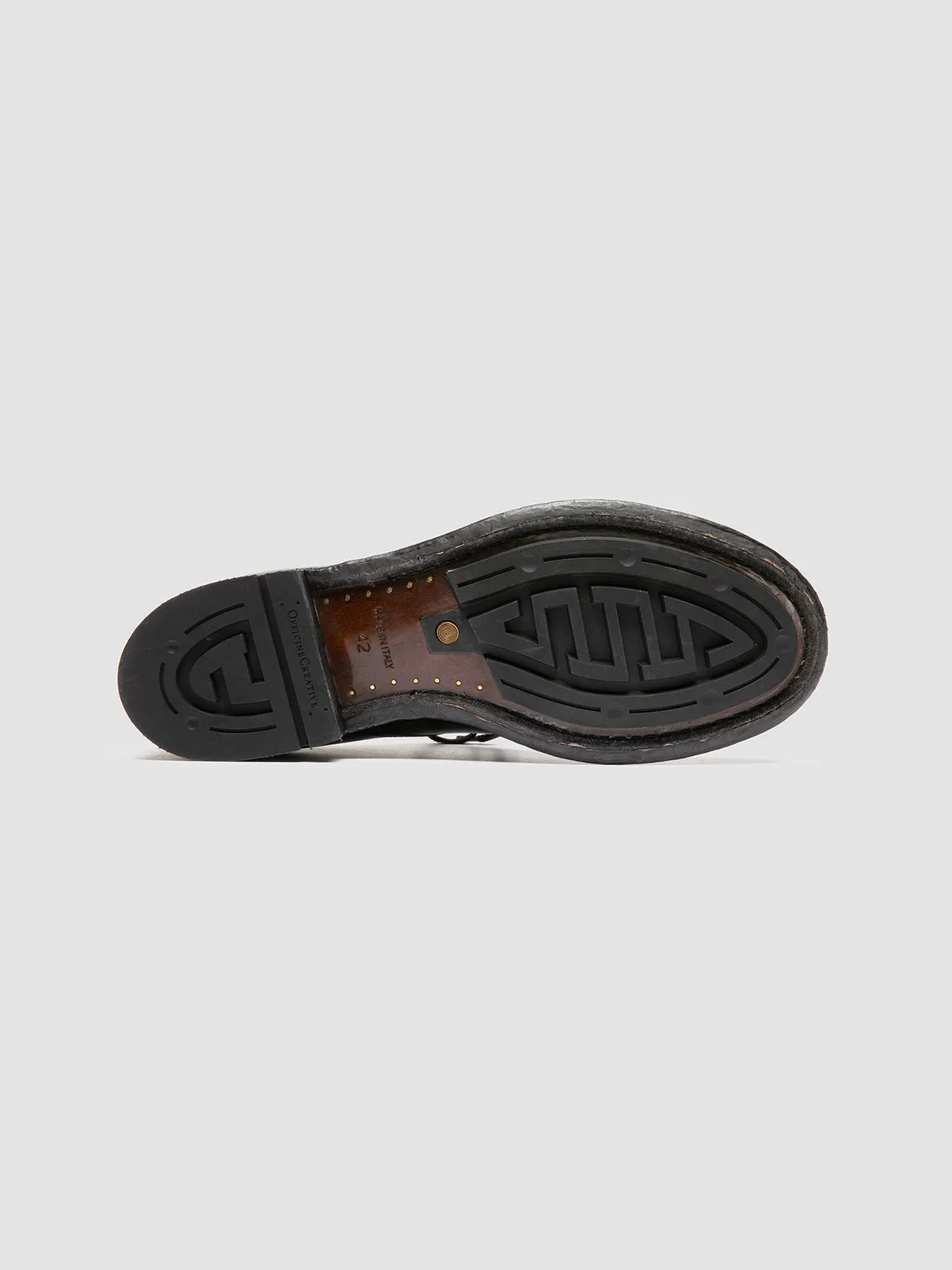 ADMIRAL 007 - Black Leather Derby Shoes