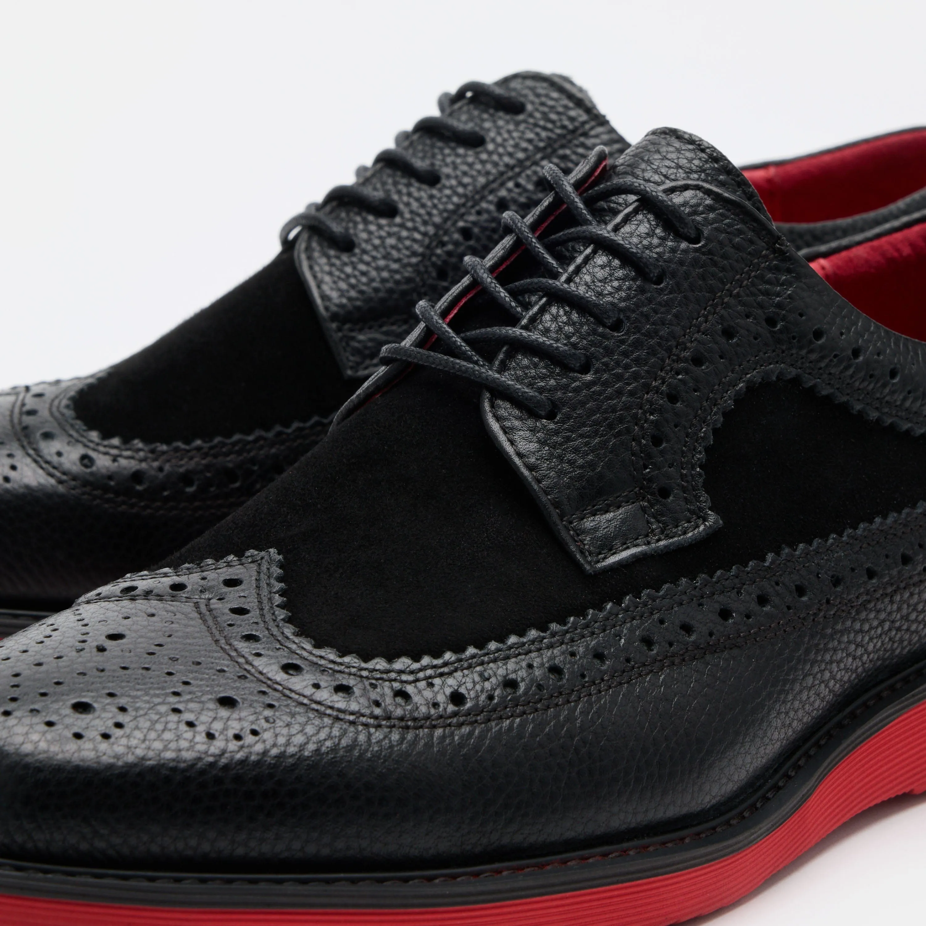 Alexander Black Leather Longwing Sneakers