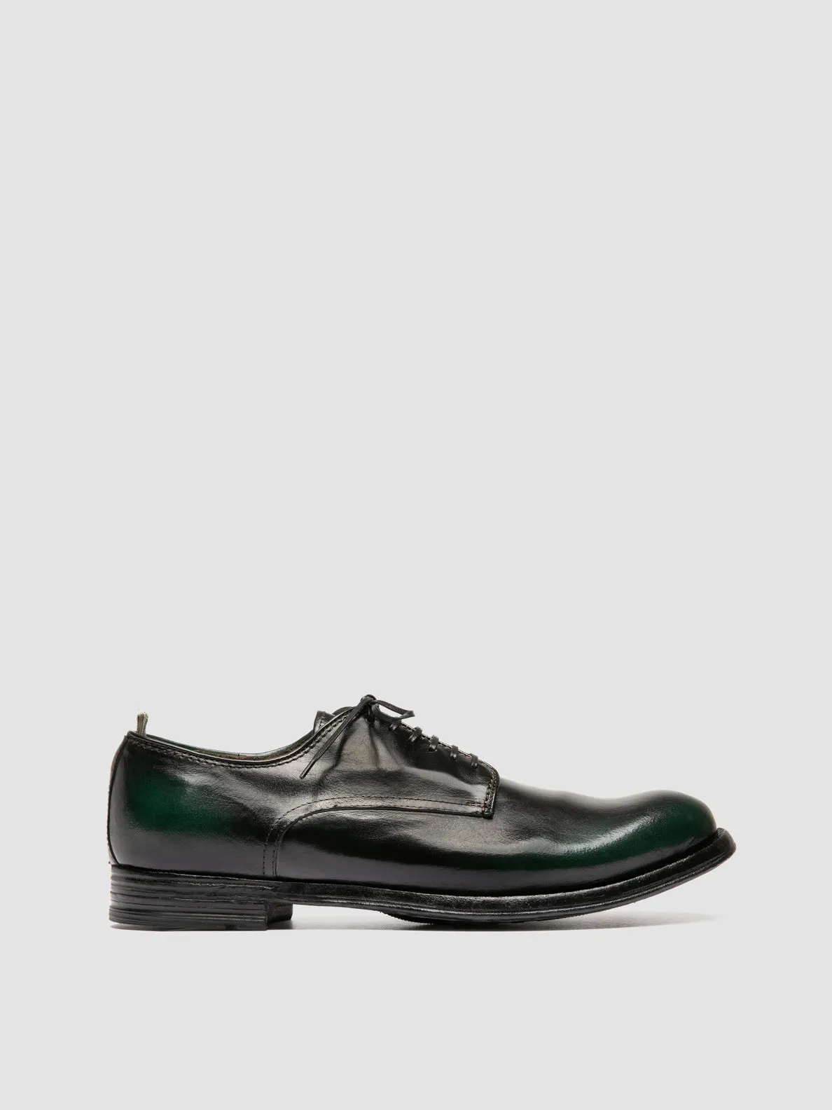 ANATOMIA 012 - Green Leather Derby Shoes