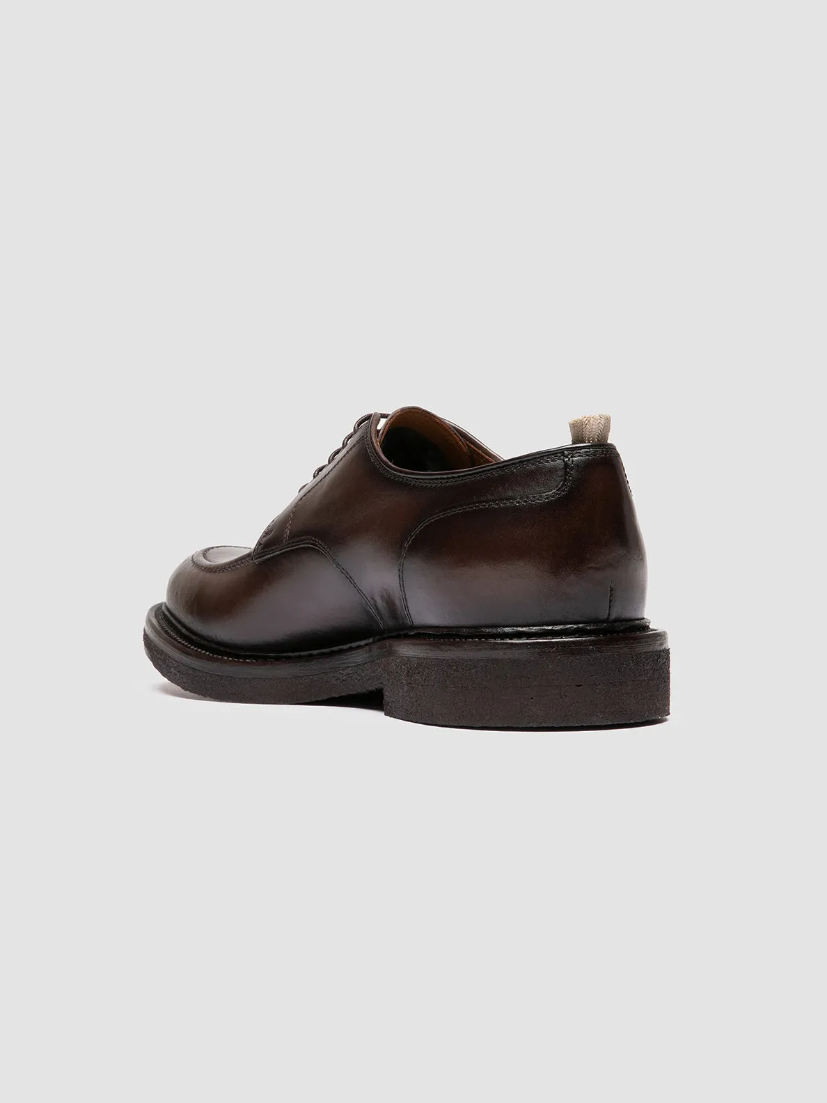ASTON CREPE 003 - Brown Leather Derby Shoes