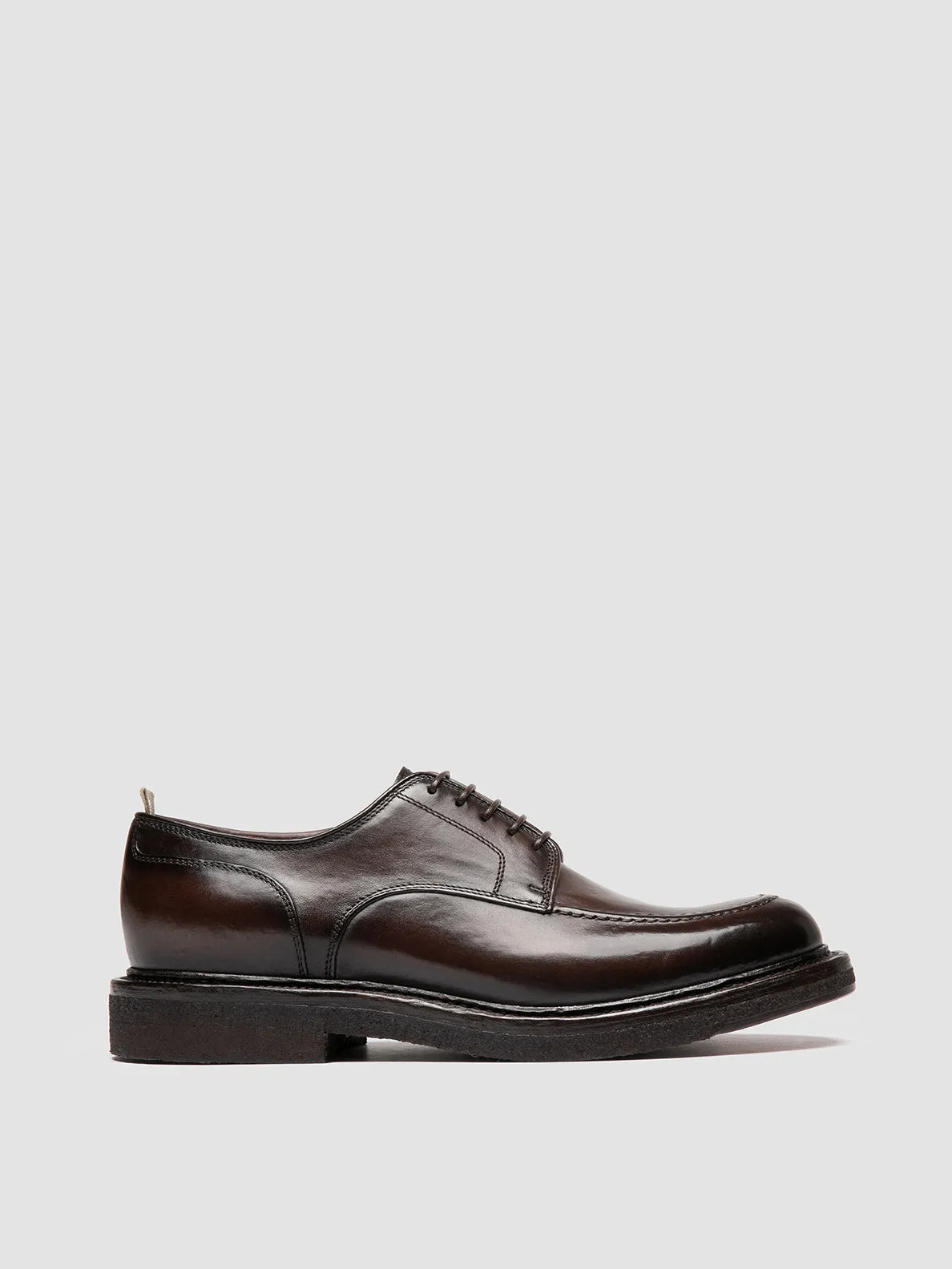 ASTON CREPE 003 - Brown Leather Derby Shoes