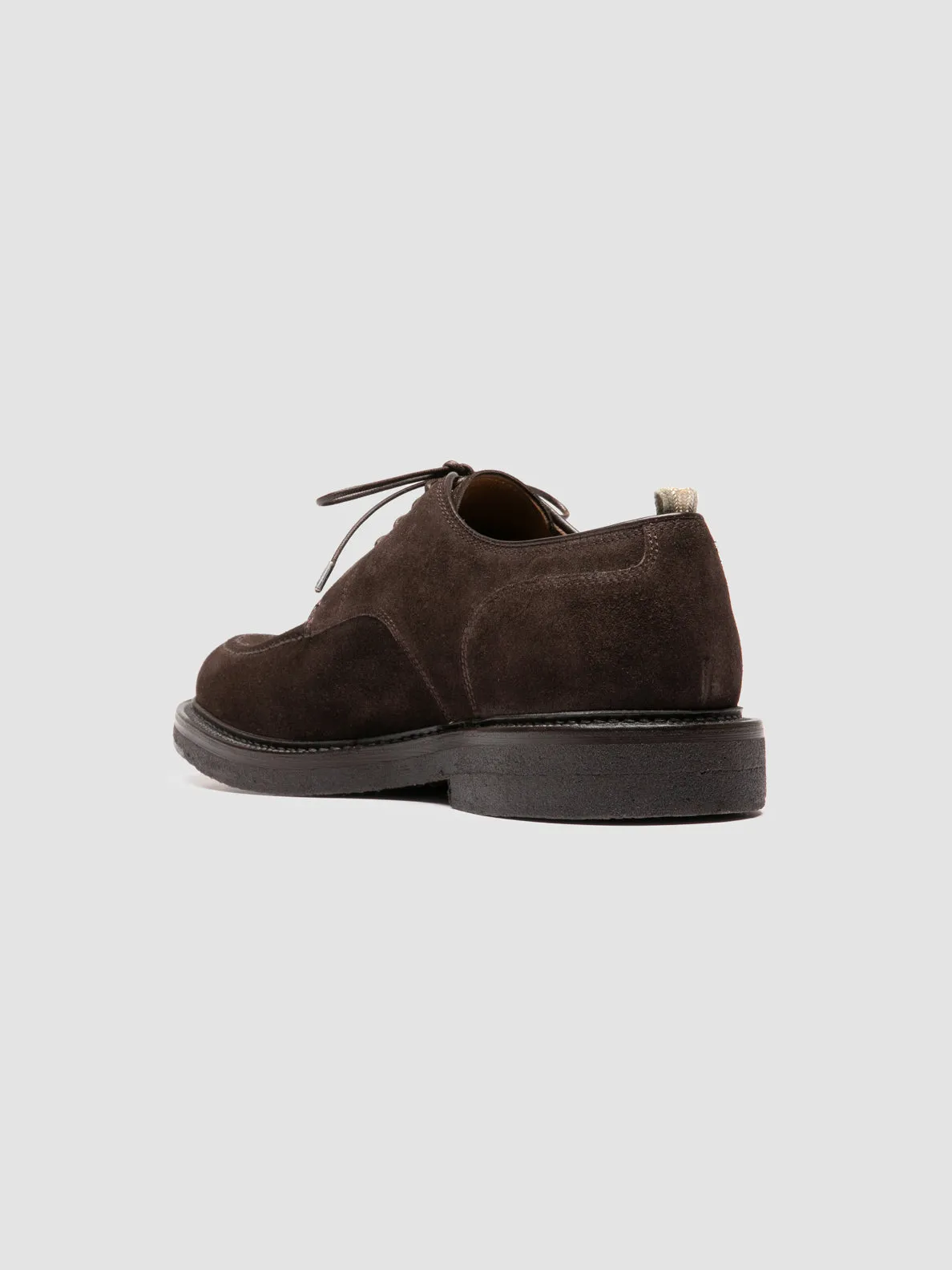 ASTON CREPE 003 - Brown Suede Derby Shoes