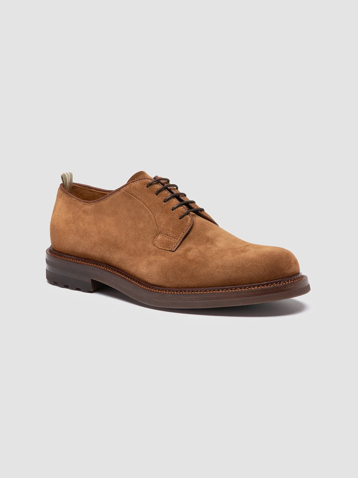 ASTON FLEXI 001 - Brown Suede Derby Shoes