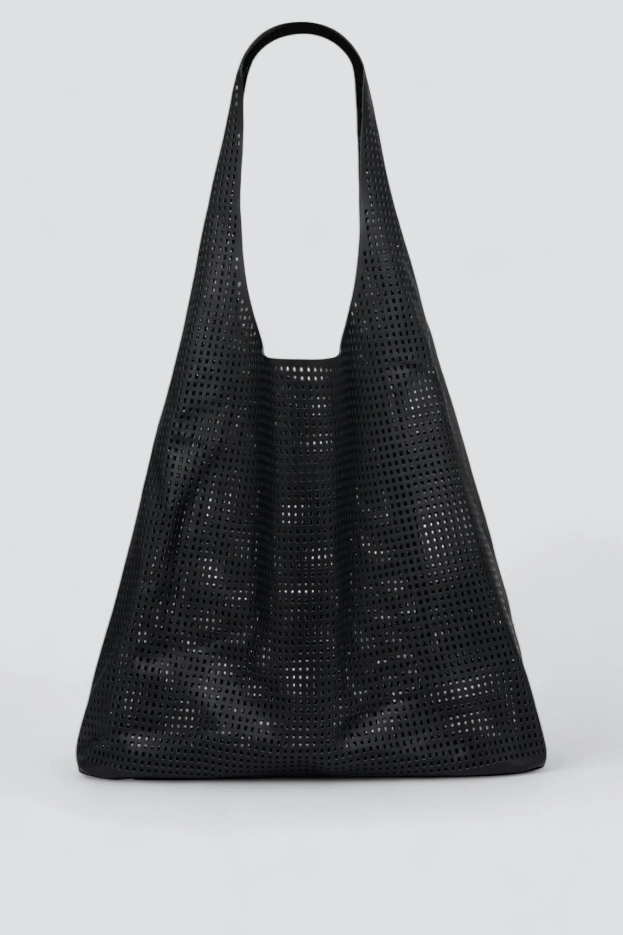 Black Perforated Soft Tote