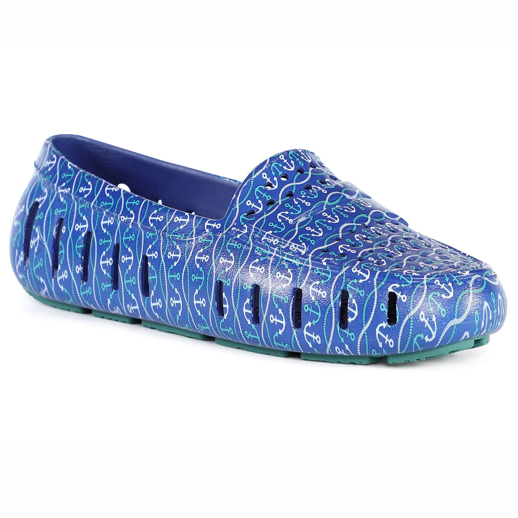 BLUE NAUTICAL ANCHOR/TEAL POSH 4P - FINAL SALE