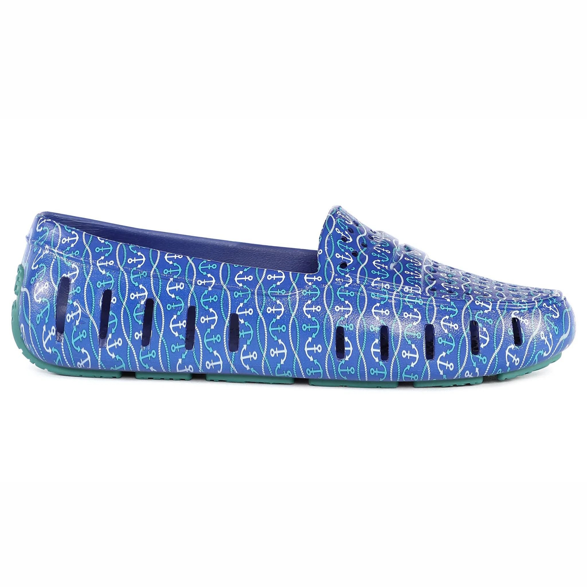 BLUE NAUTICAL ANCHOR/TEAL POSH 4P - FINAL SALE