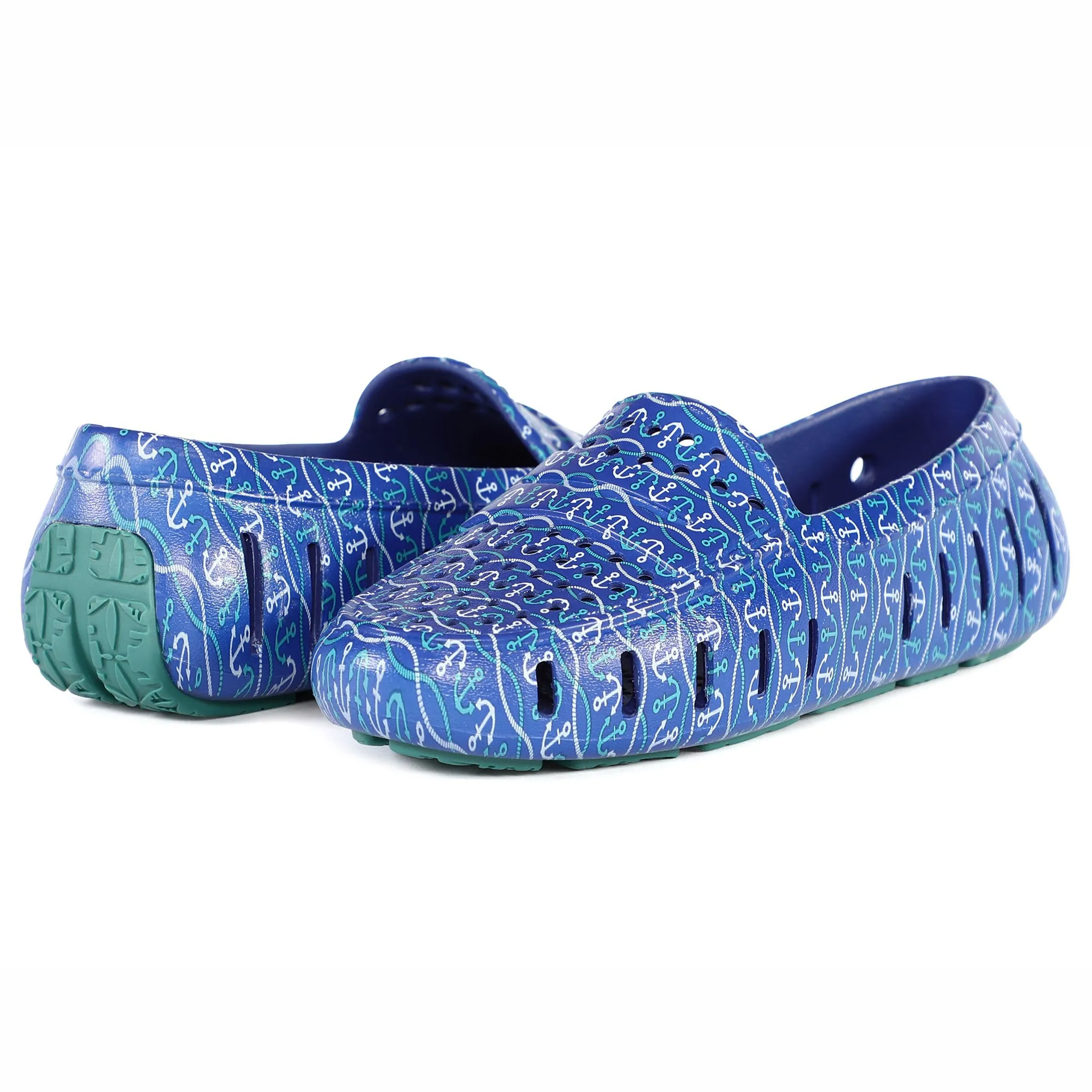 BLUE NAUTICAL ANCHOR/TEAL POSH 4P - FINAL SALE