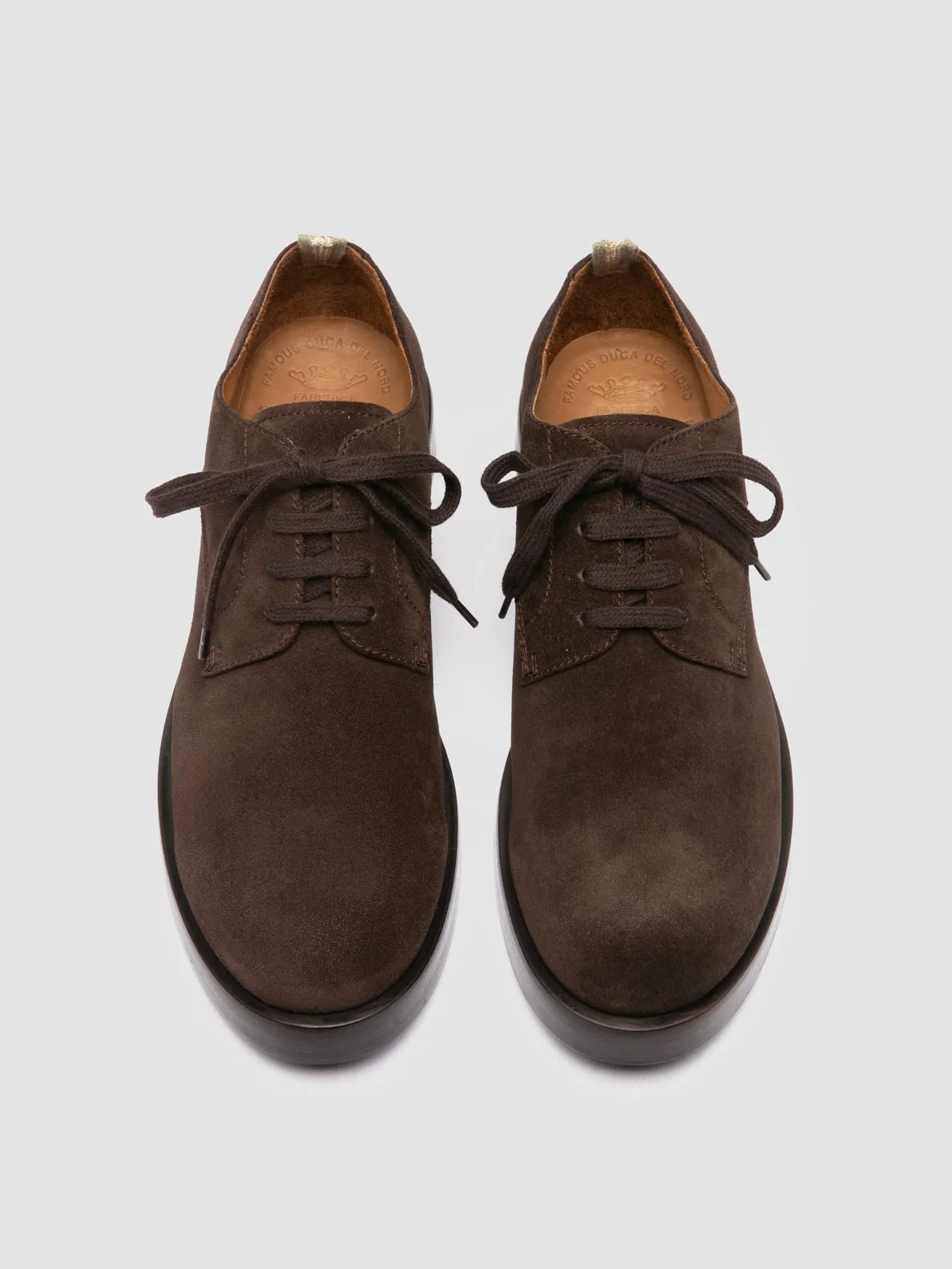 BULLA 001 - Brown Suede Derby Shoes