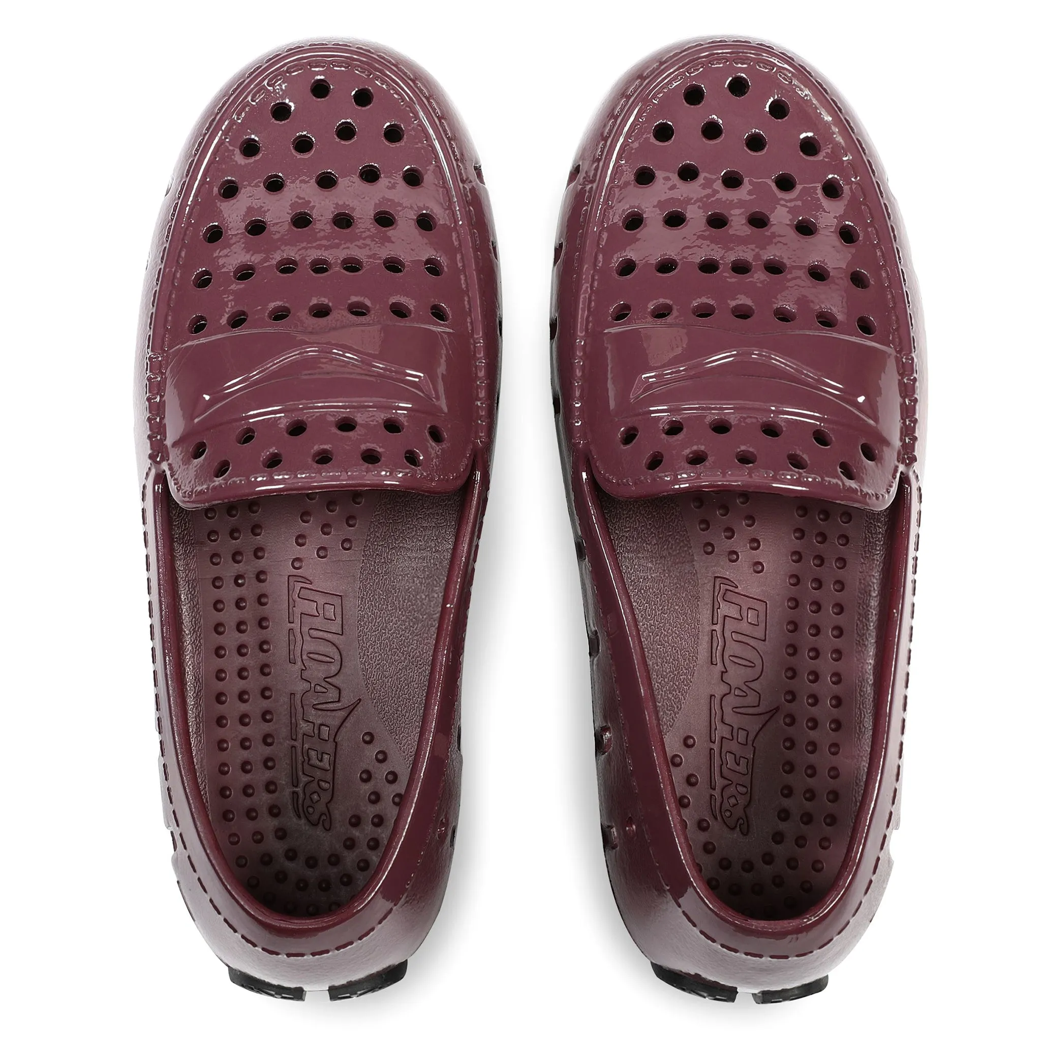 BURGUNDY PATENT/BLACK PRODIGY DRIVER