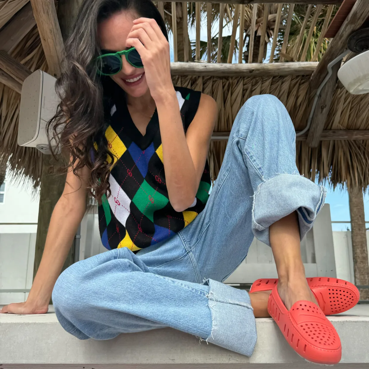 CORAL/BRIGHT WHITE POSH 1.0 - FINAL SALE