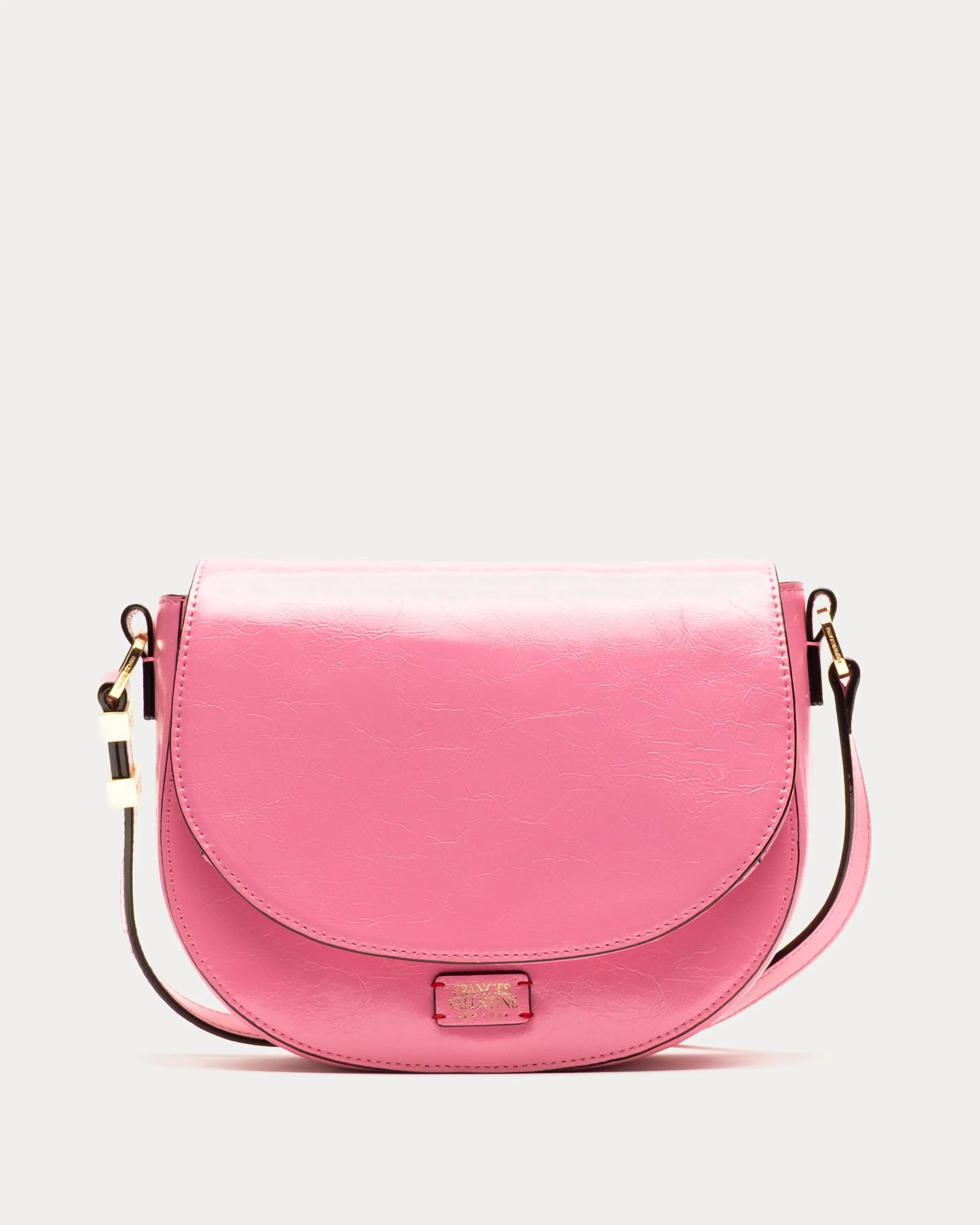 Ellen Crossbody - Crinkled Leather Pink