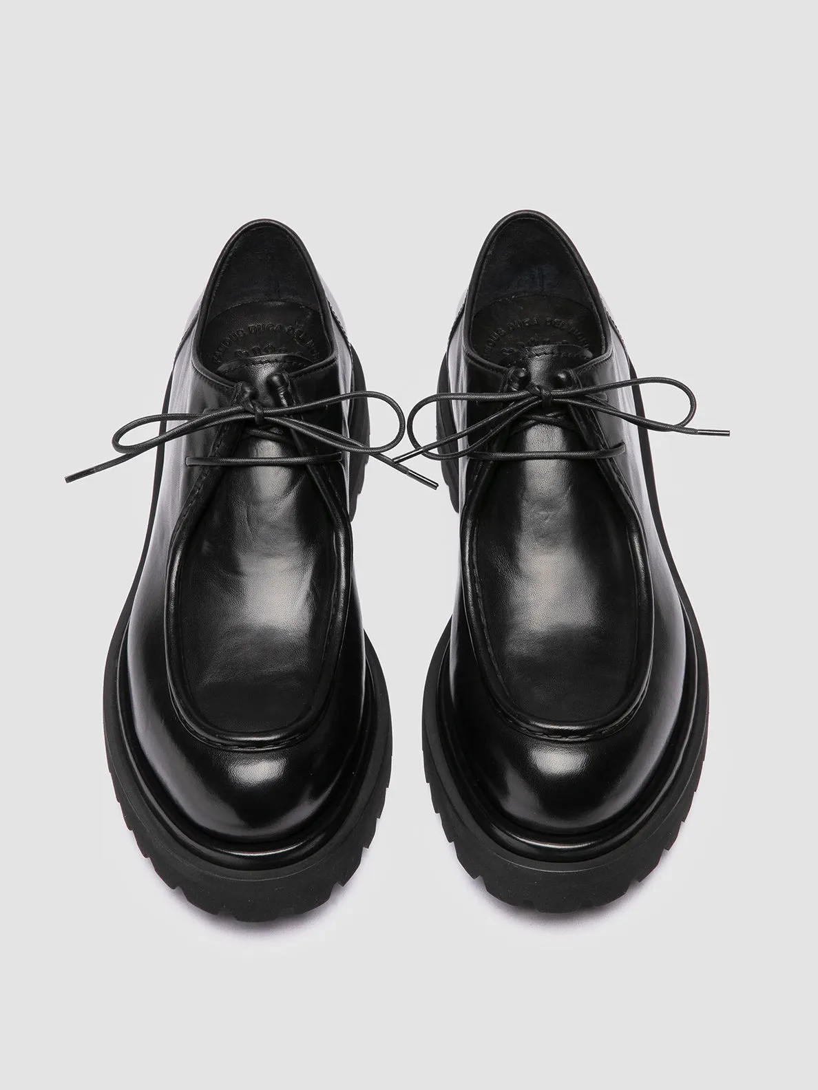 EVENTUAL DD 109 - Black Leather Derby Shoes