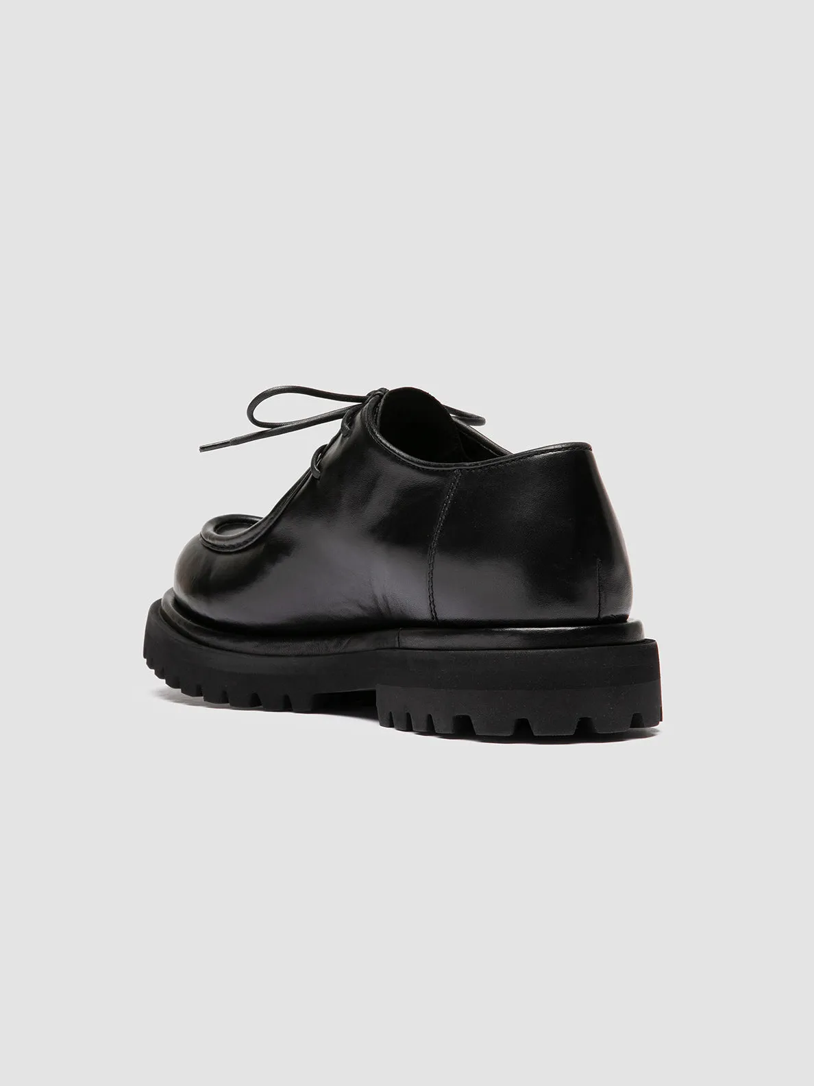 EVENTUAL DD 109 - Black Leather Derby Shoes