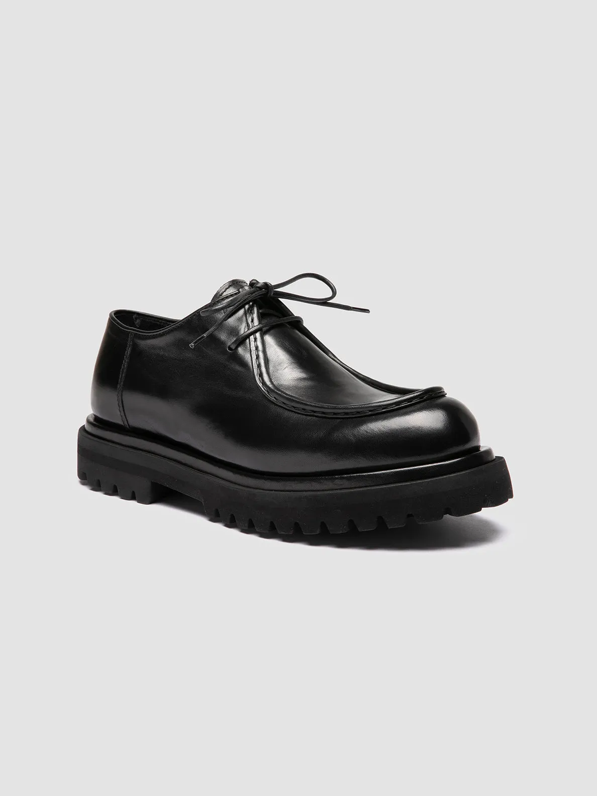 EVENTUAL DD 109 - Black Leather Derby Shoes