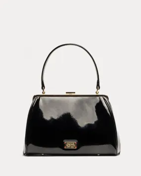 Frances Frame Bag Patent Leather Black