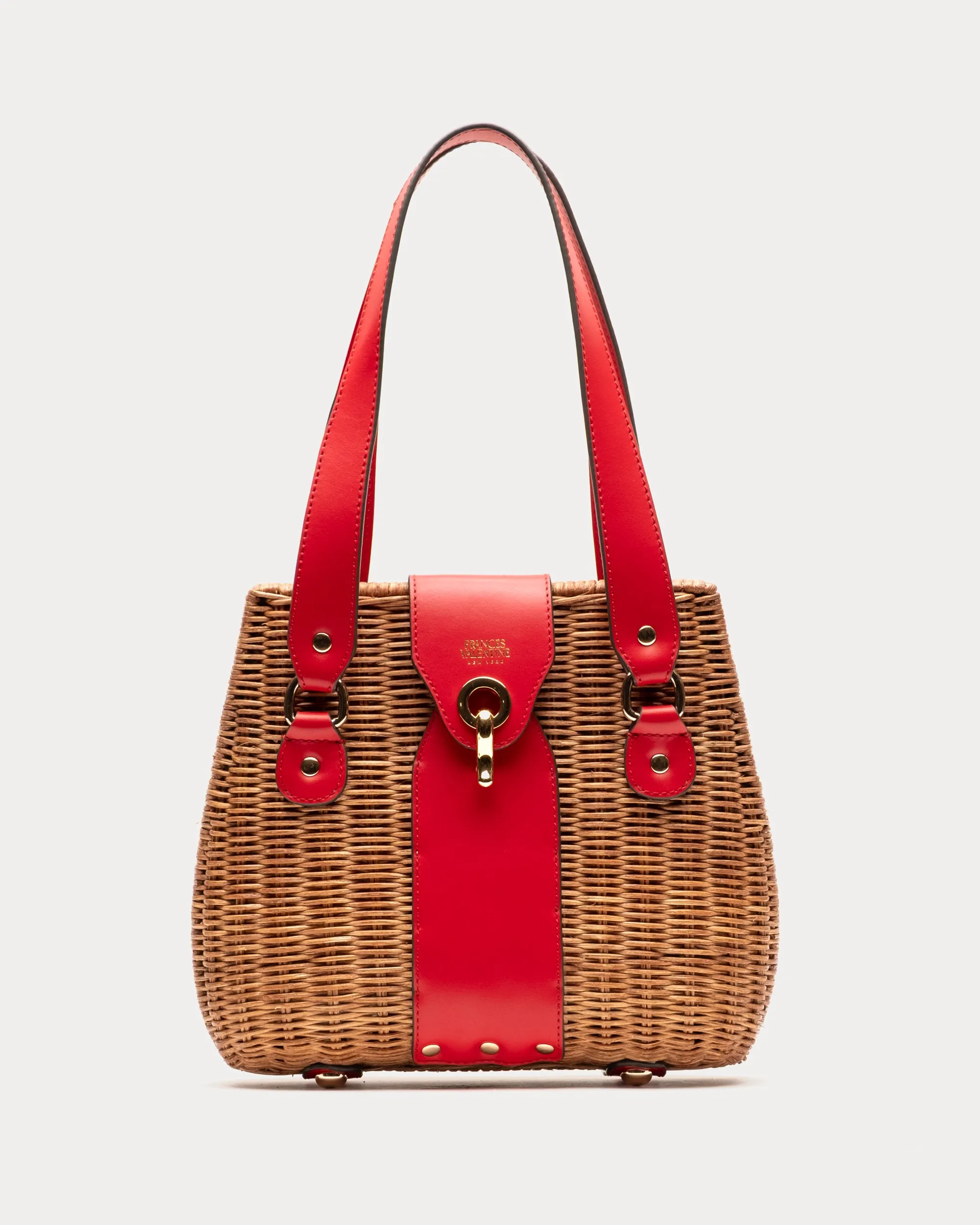 Gigi Basket - Toast/Red
