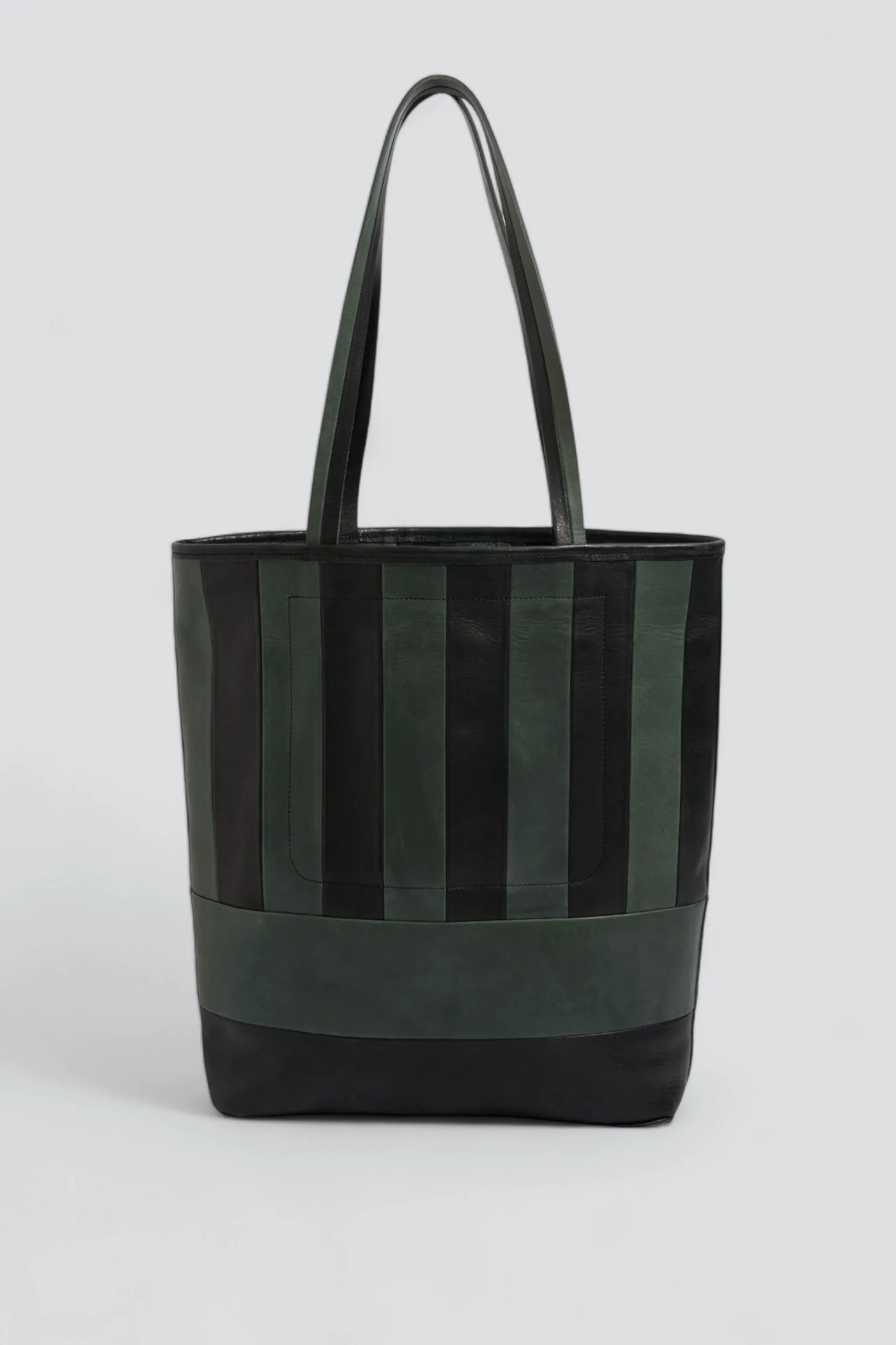 Green/Black Striped Cabildo Tote