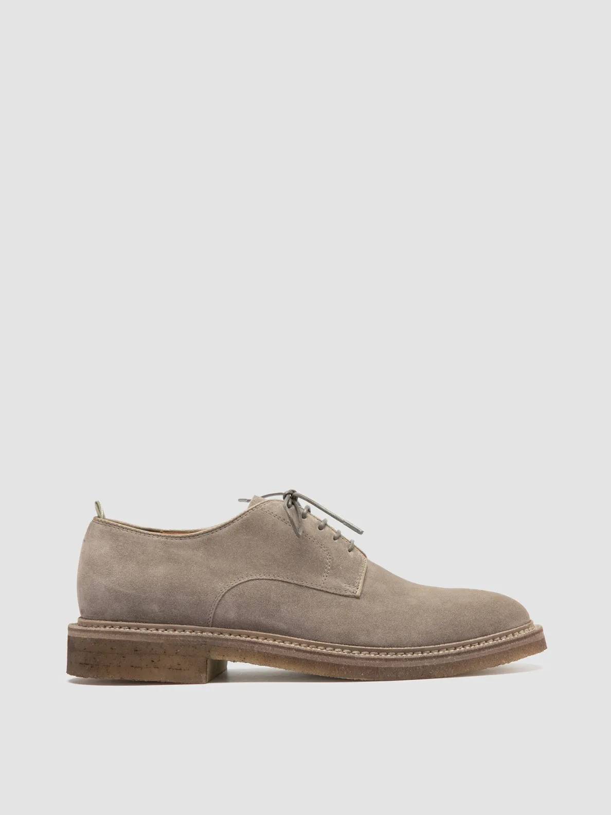 HOPKINS CREPE 115 - Grey Suede Derby Shoes