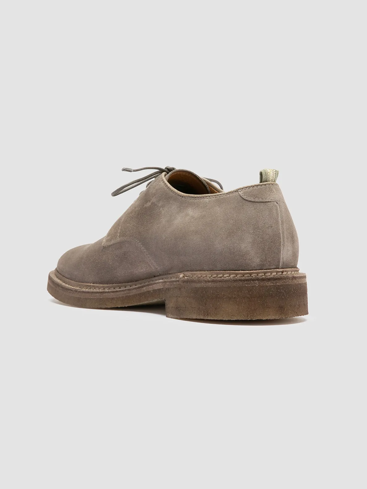 HOPKINS CREPE 115 - Grey Suede Derby Shoes