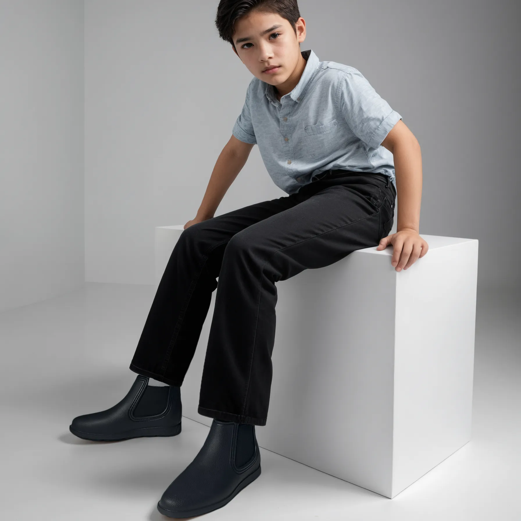 KIDS BLACK/BLACK LONDONER BOOT