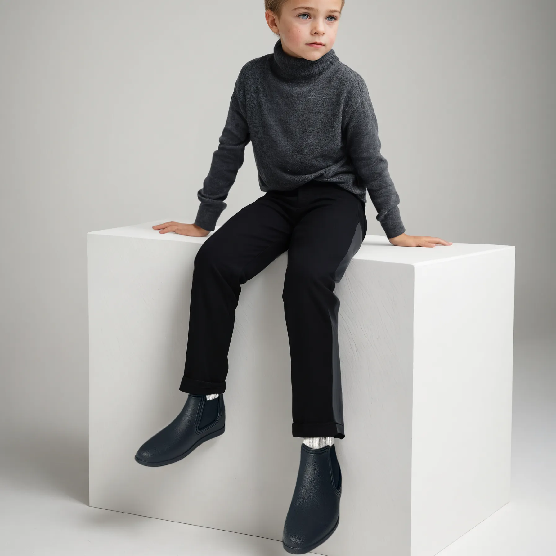 KIDS BLACK/BLACK LONDONER BOOT