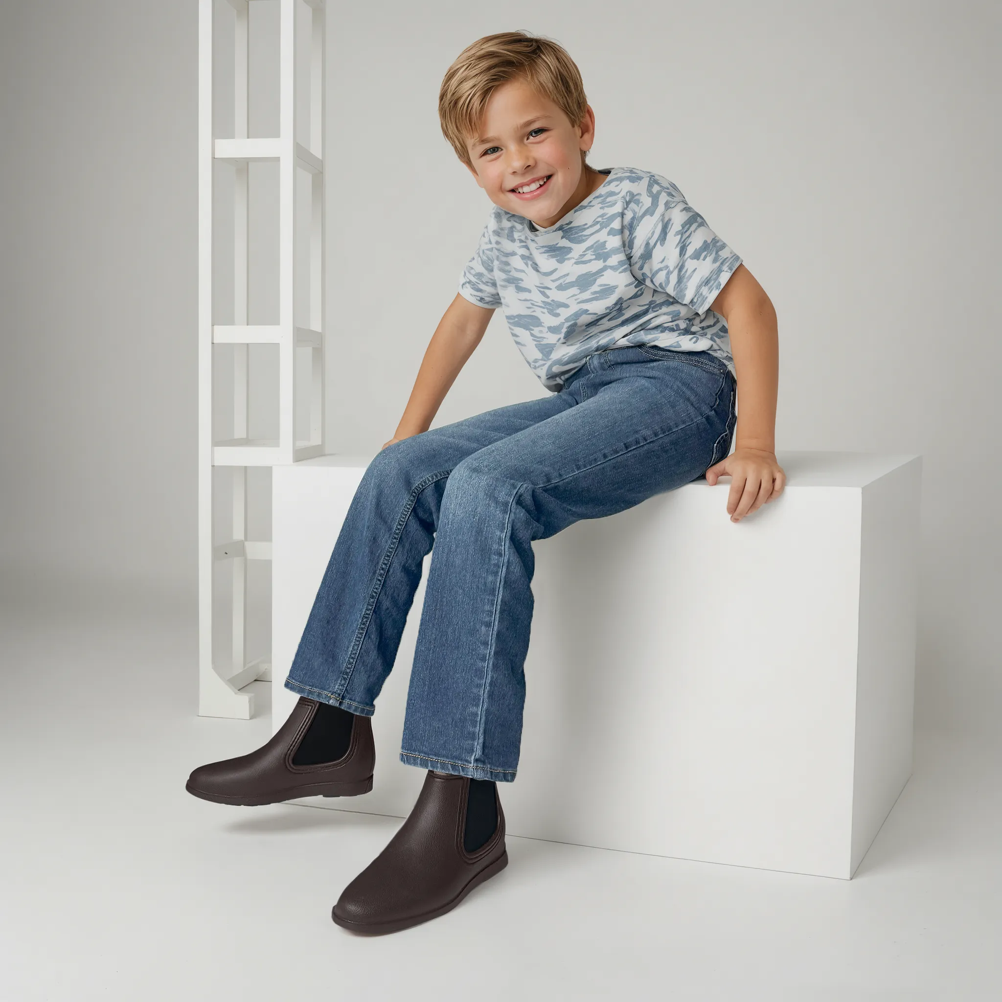 KIDS JAVA/BLACK LONDONER BOOT