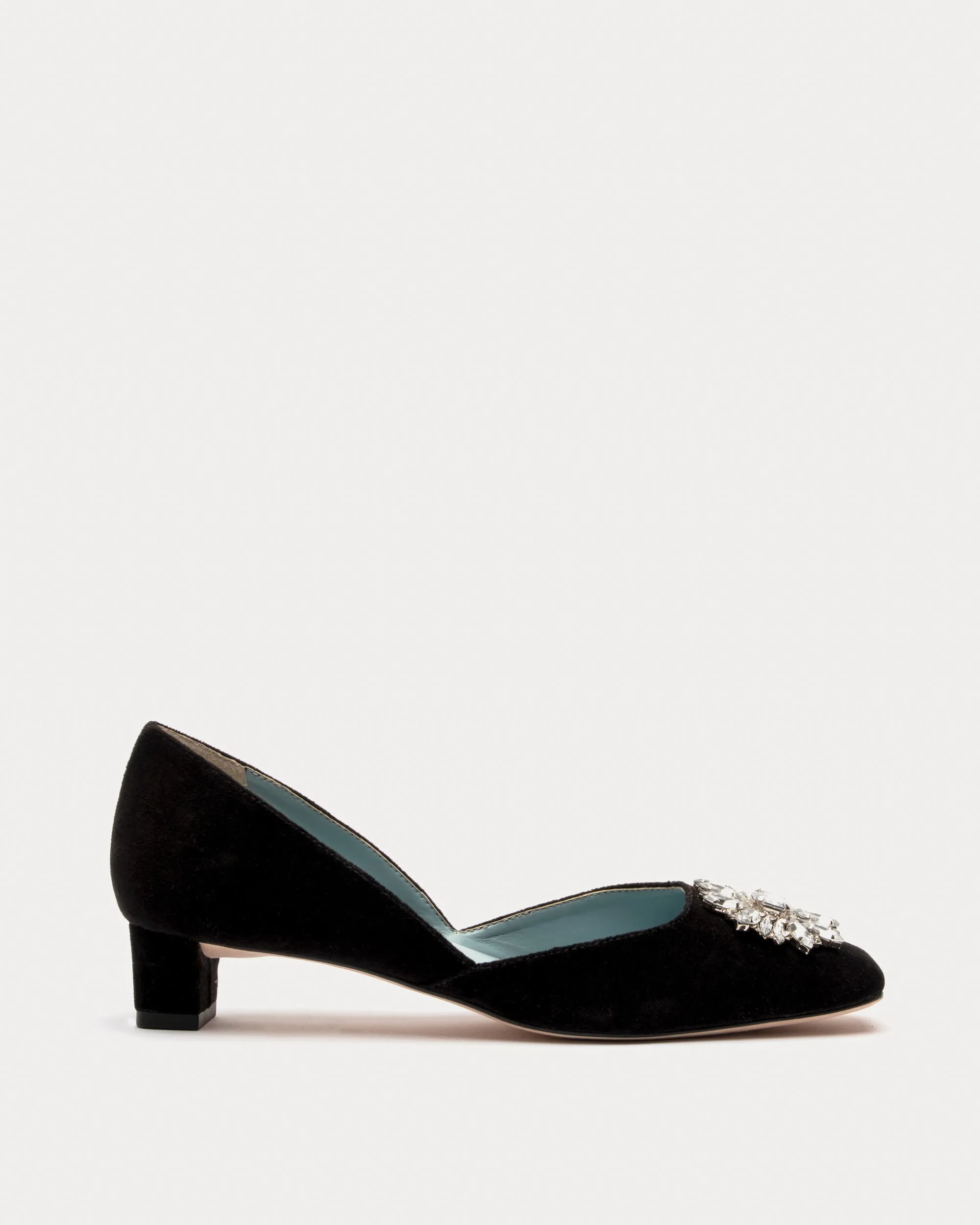McCall Mini Block Heel - Velvet Black