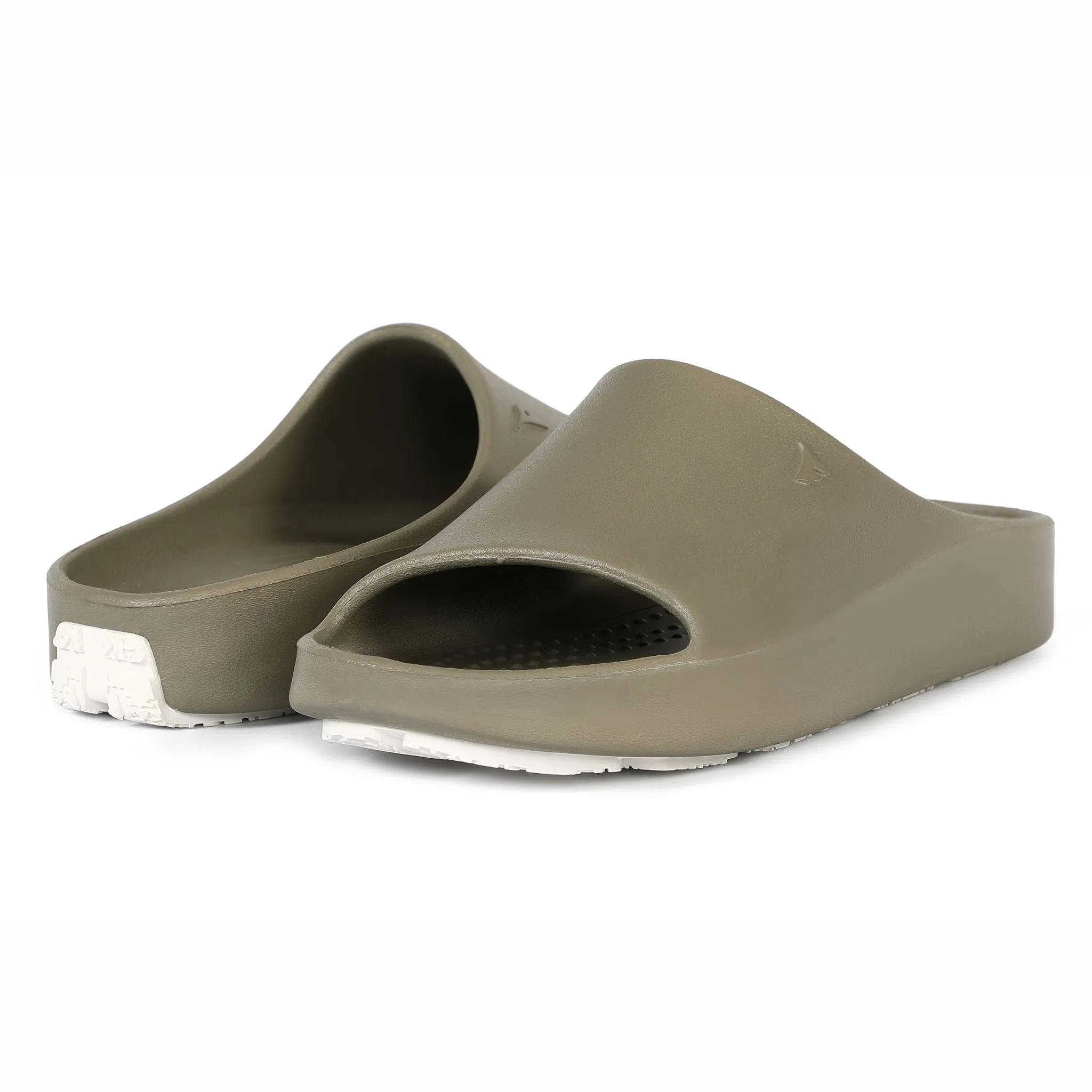 MERMAID GREEN/BRIGHT WHITE LANE-4 WOMENS SLIDE