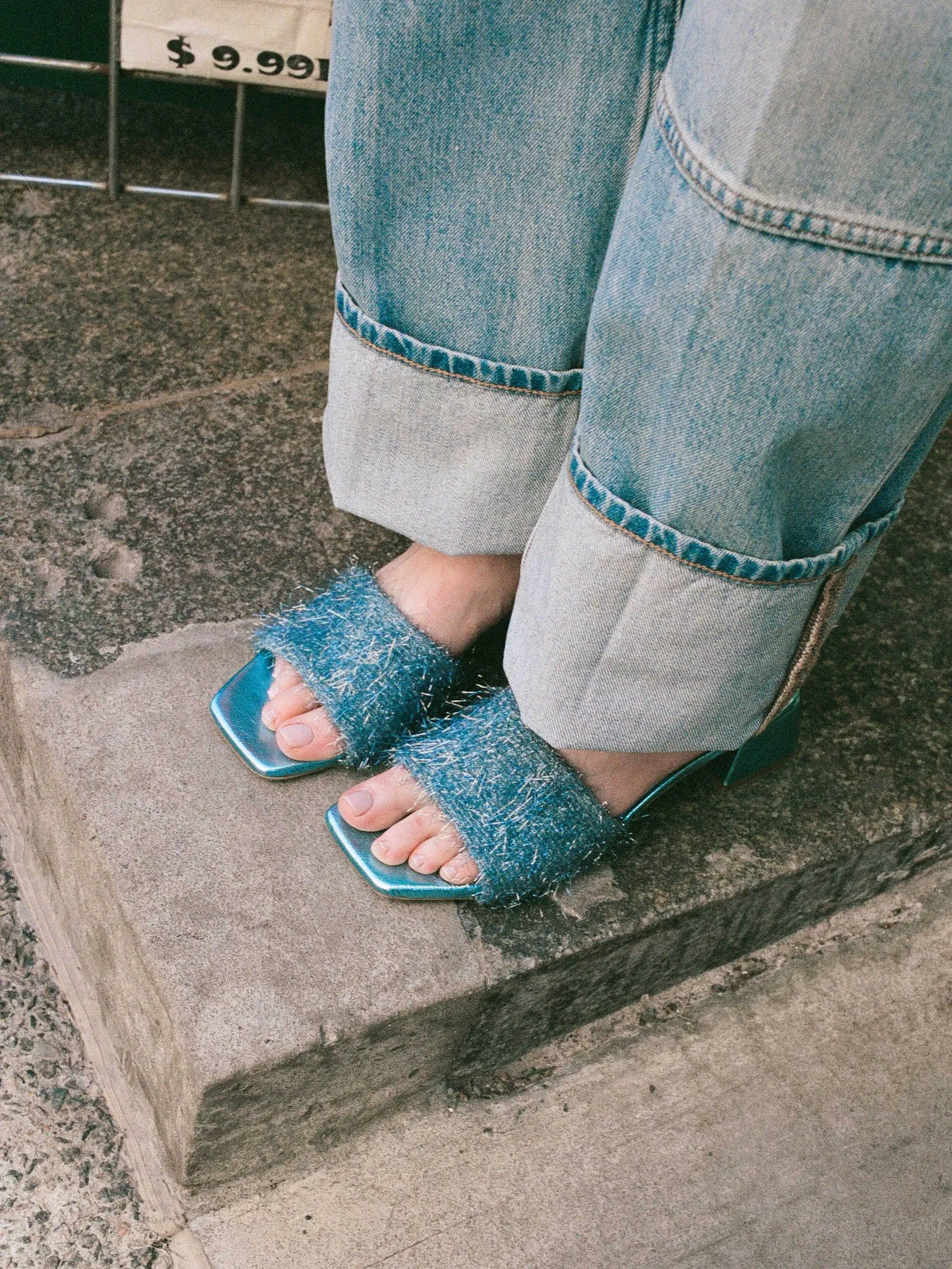 M??rida Blue Sandal