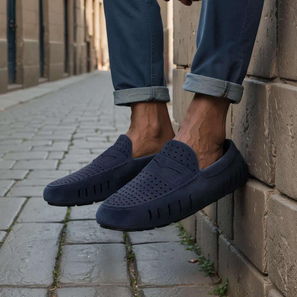 NAVY VEGAN SUEDE COUNTRY CLUB 3.0