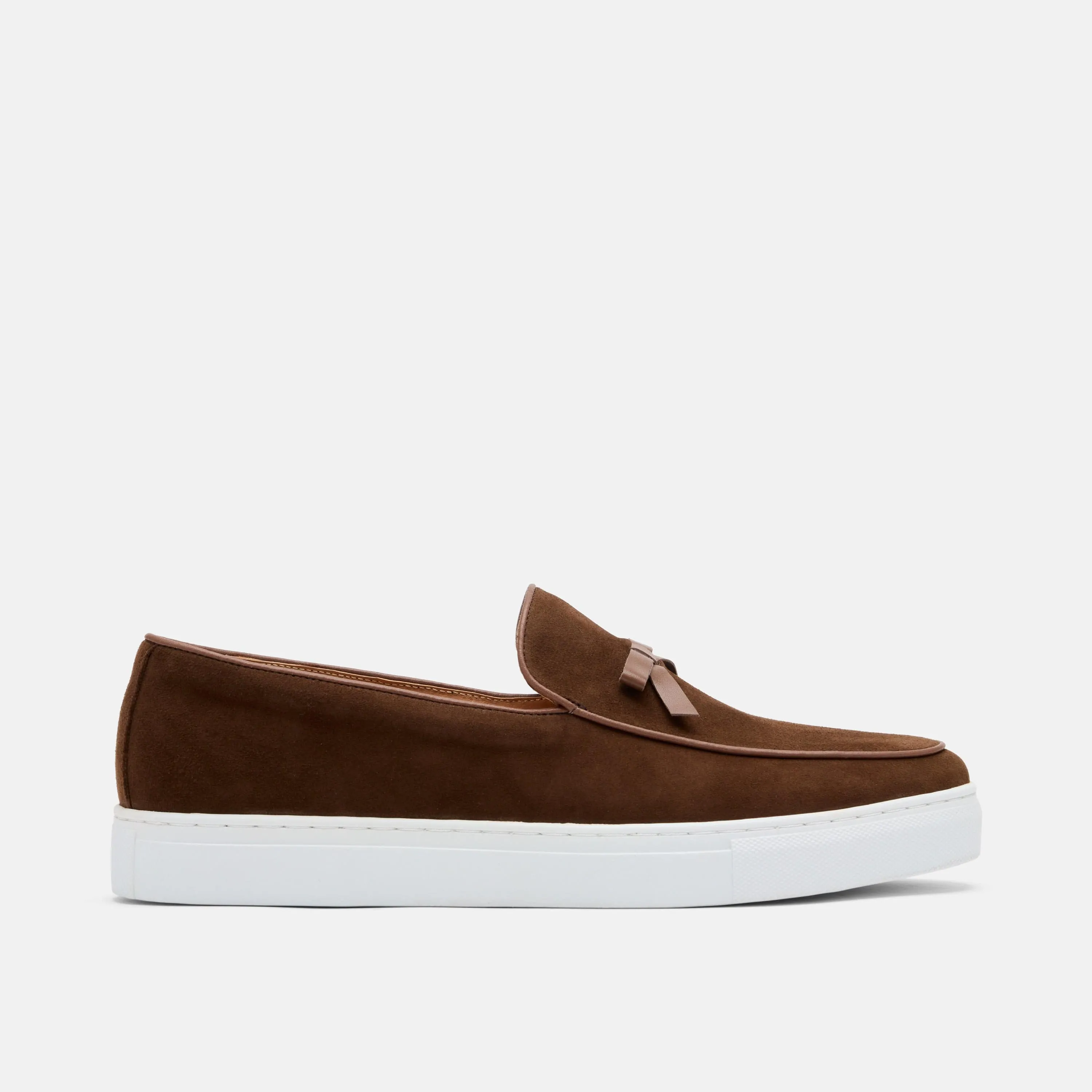 Odell Chocolate Suede Belgian Loafer Sneakers
