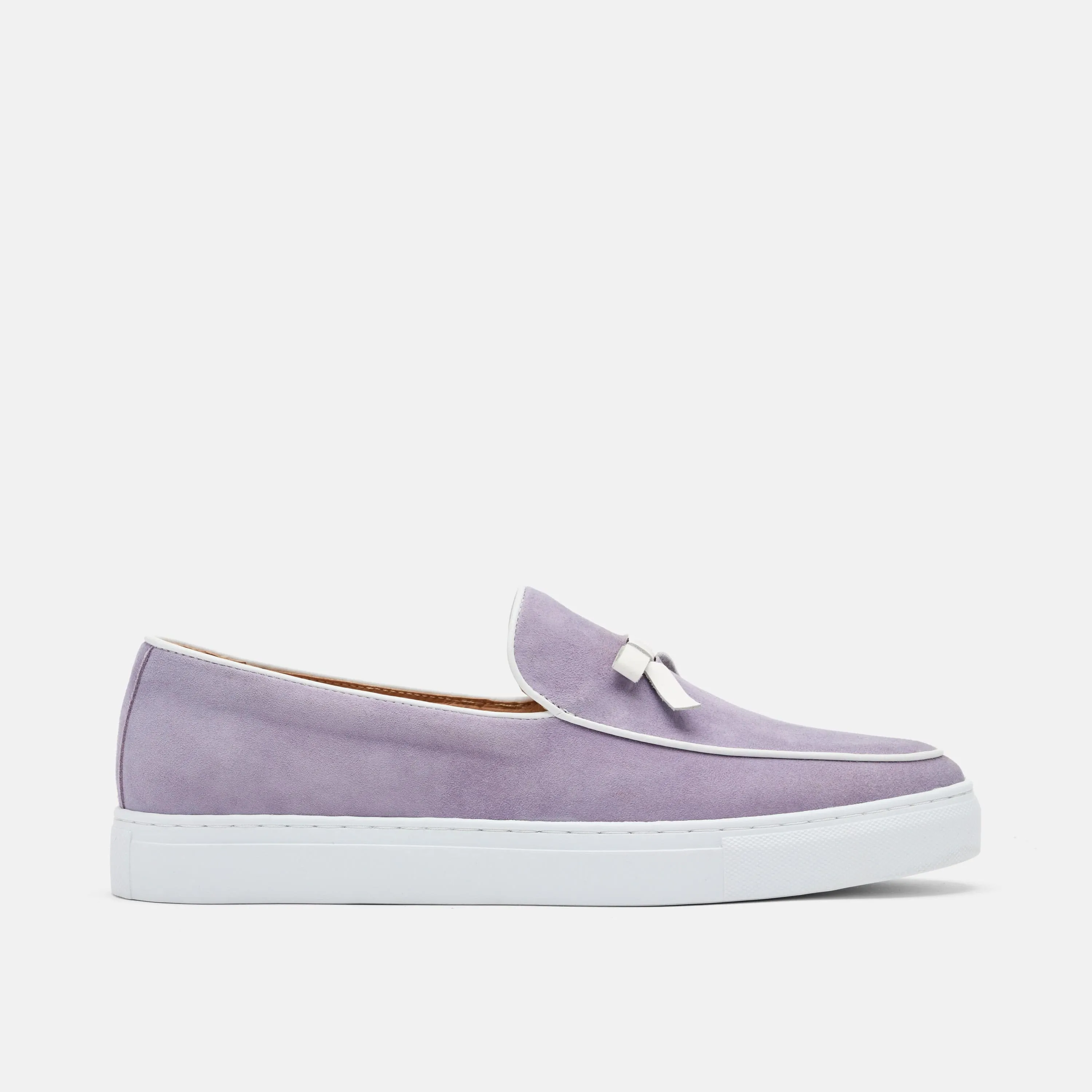 Odell Lavender Suede Belgian Loafer Sneakers