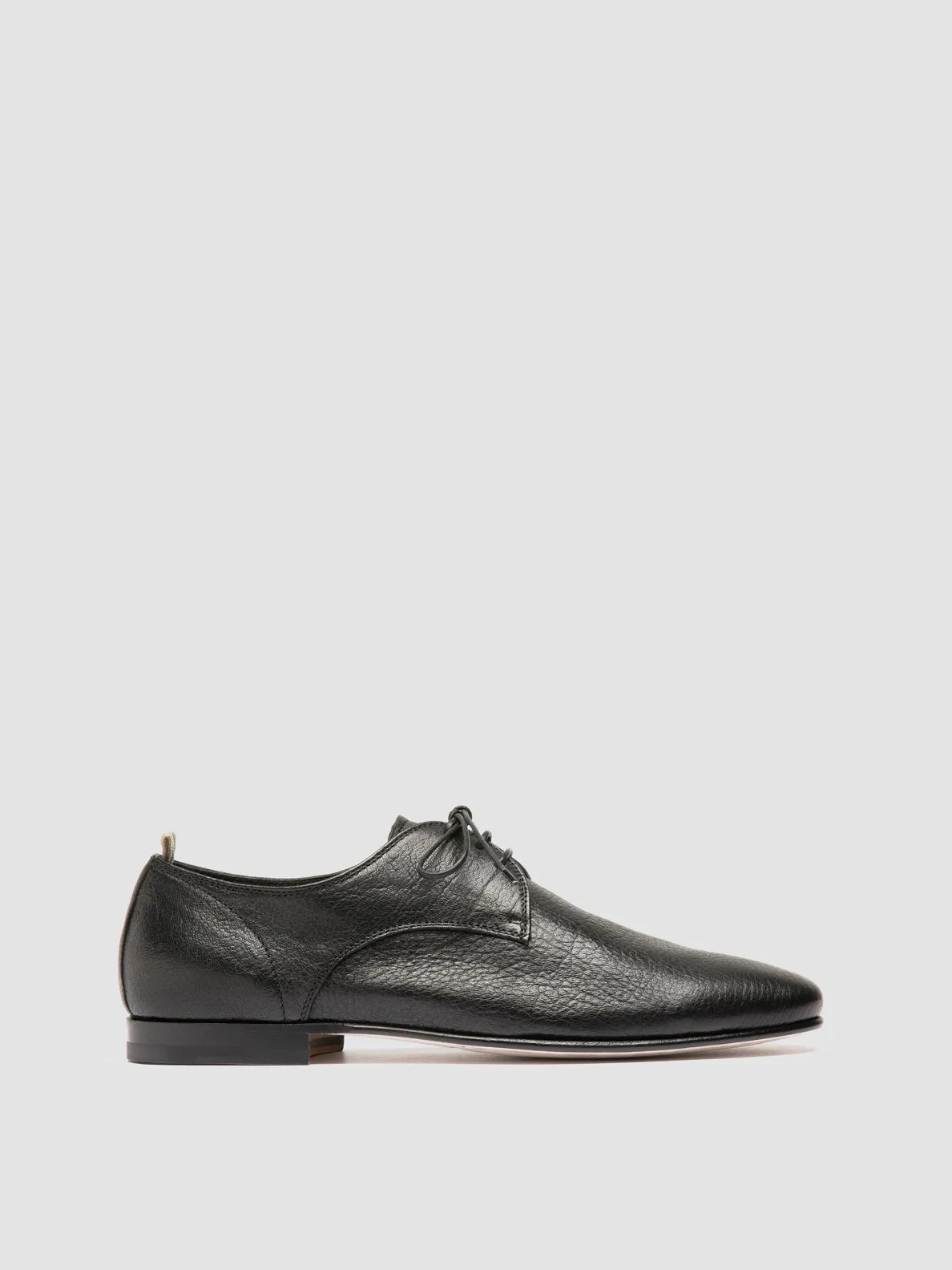 Oliver 007 - Black Leather Derby Shoes