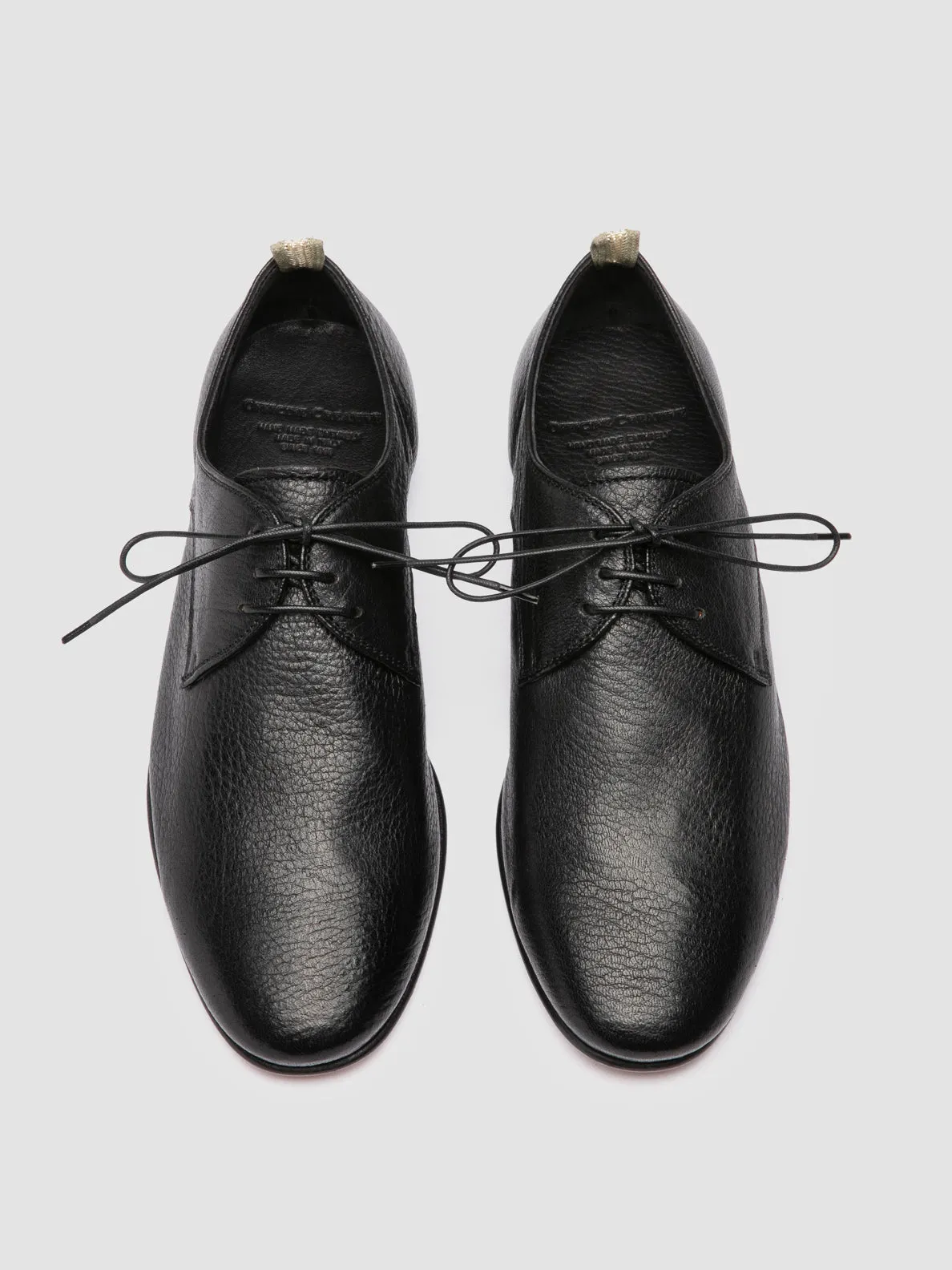 Oliver 007 - Black Leather Derby Shoes