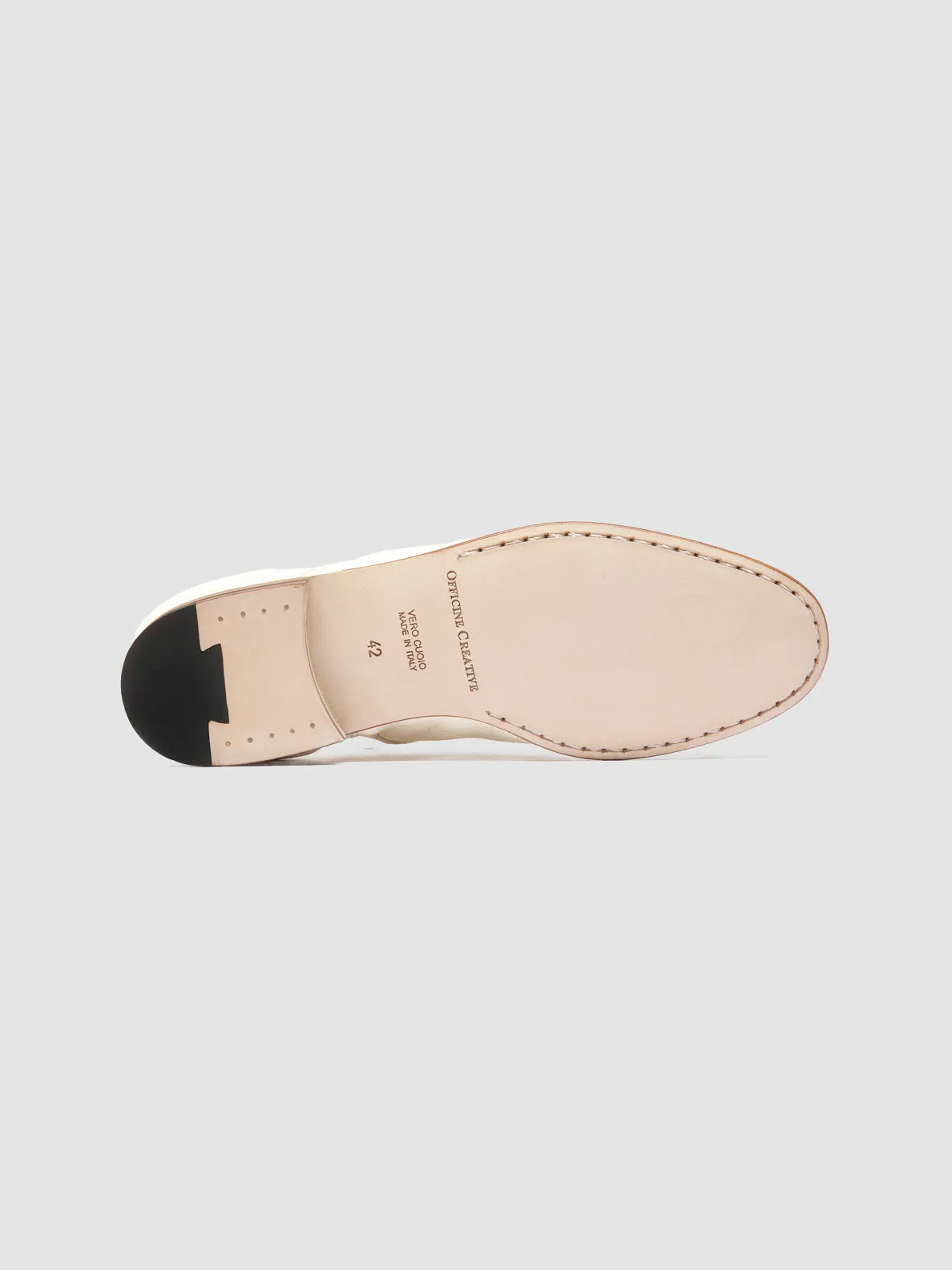 OLIVER 007 - White Leather Derby Shoes