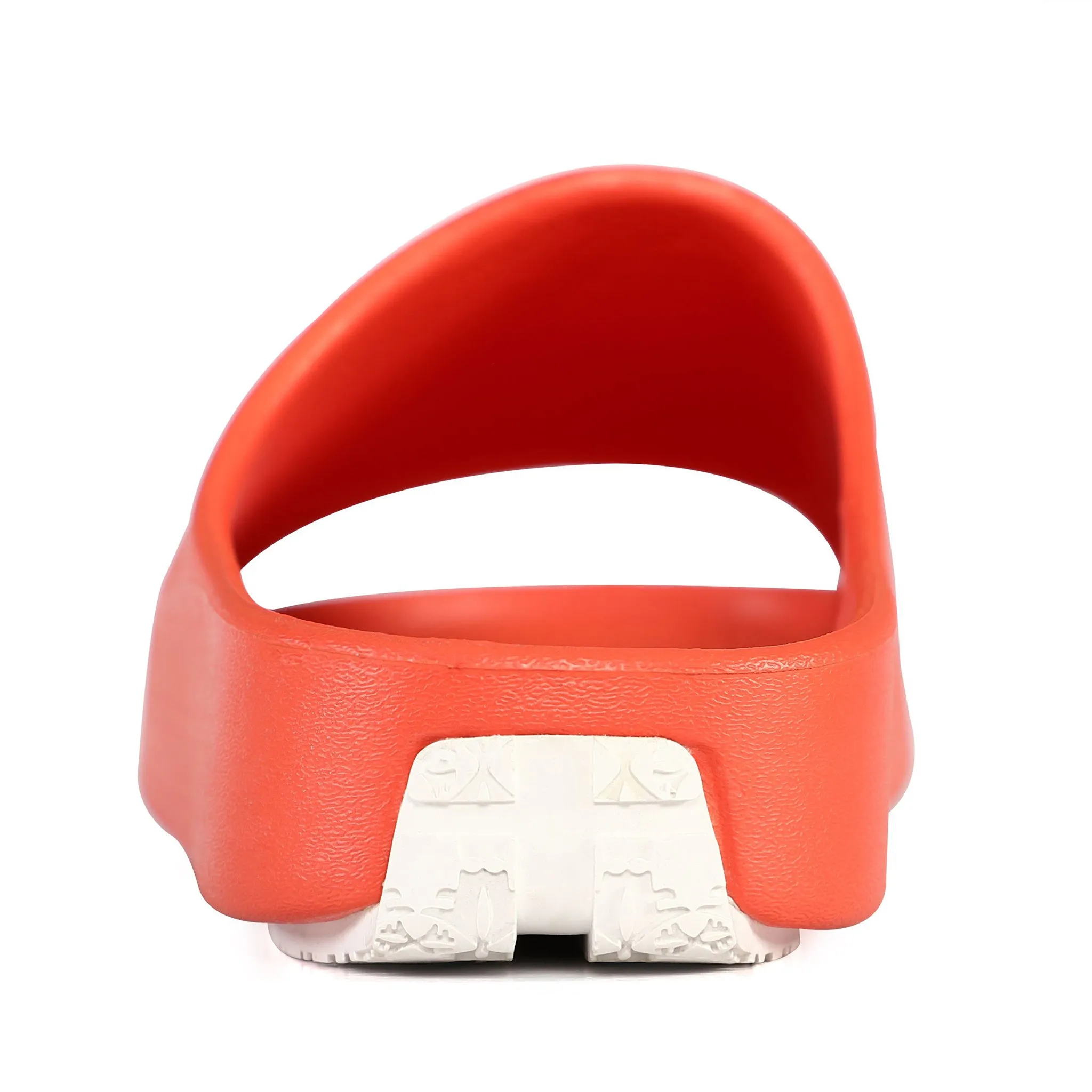 ORANGE/BRIGHT WHITE LANE-4 WOMENS SLIDE