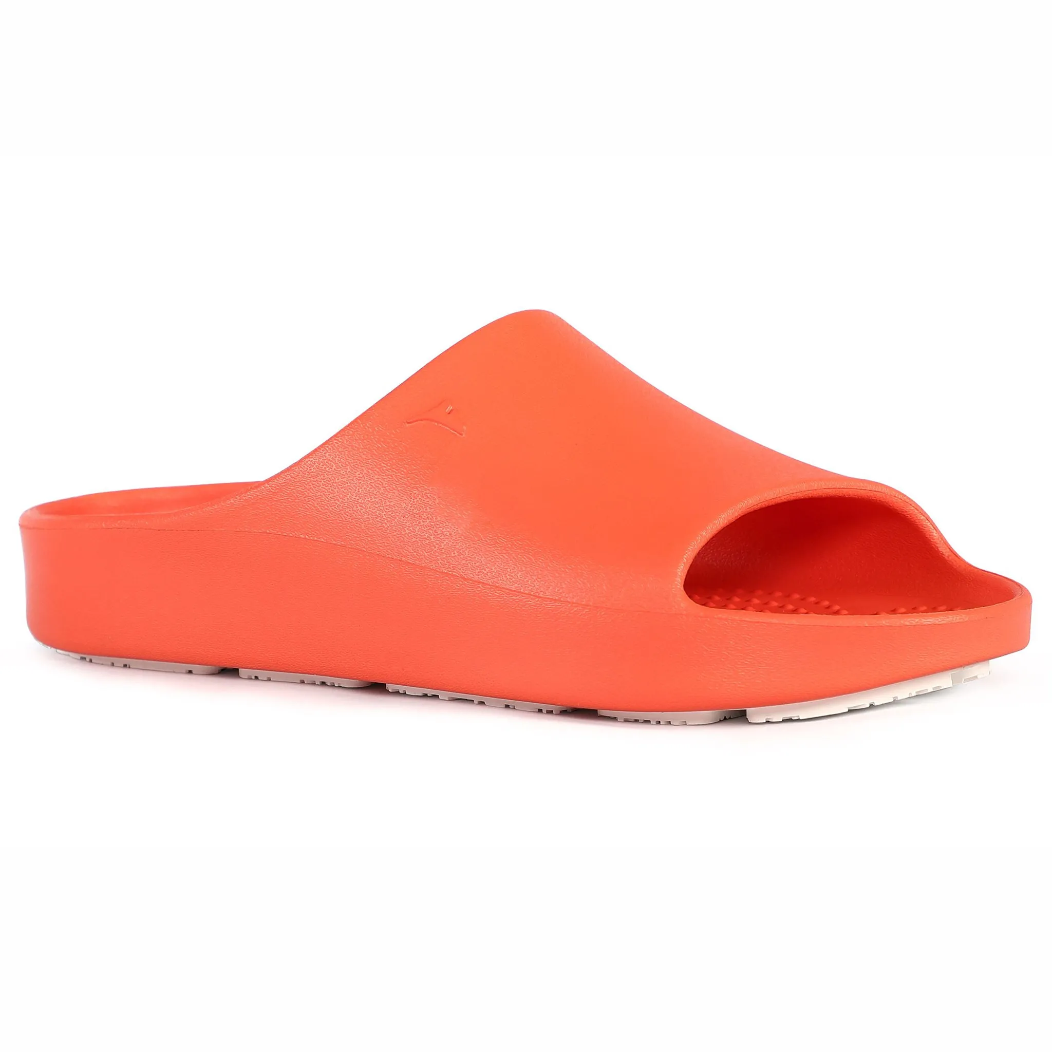 ORANGE/BRIGHT WHITE LANE-4 WOMENS SLIDE