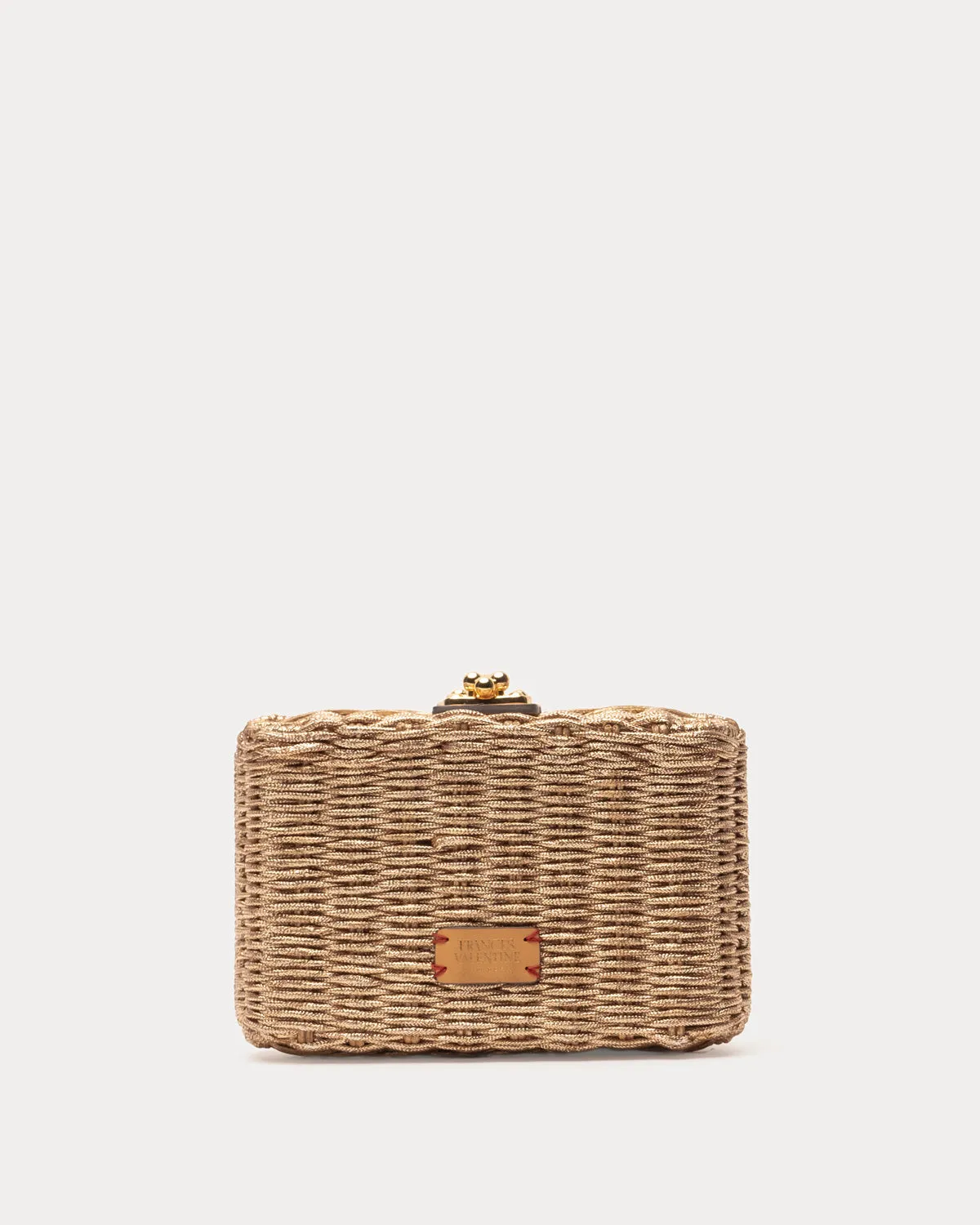 Paige Cord Clutch - Gold