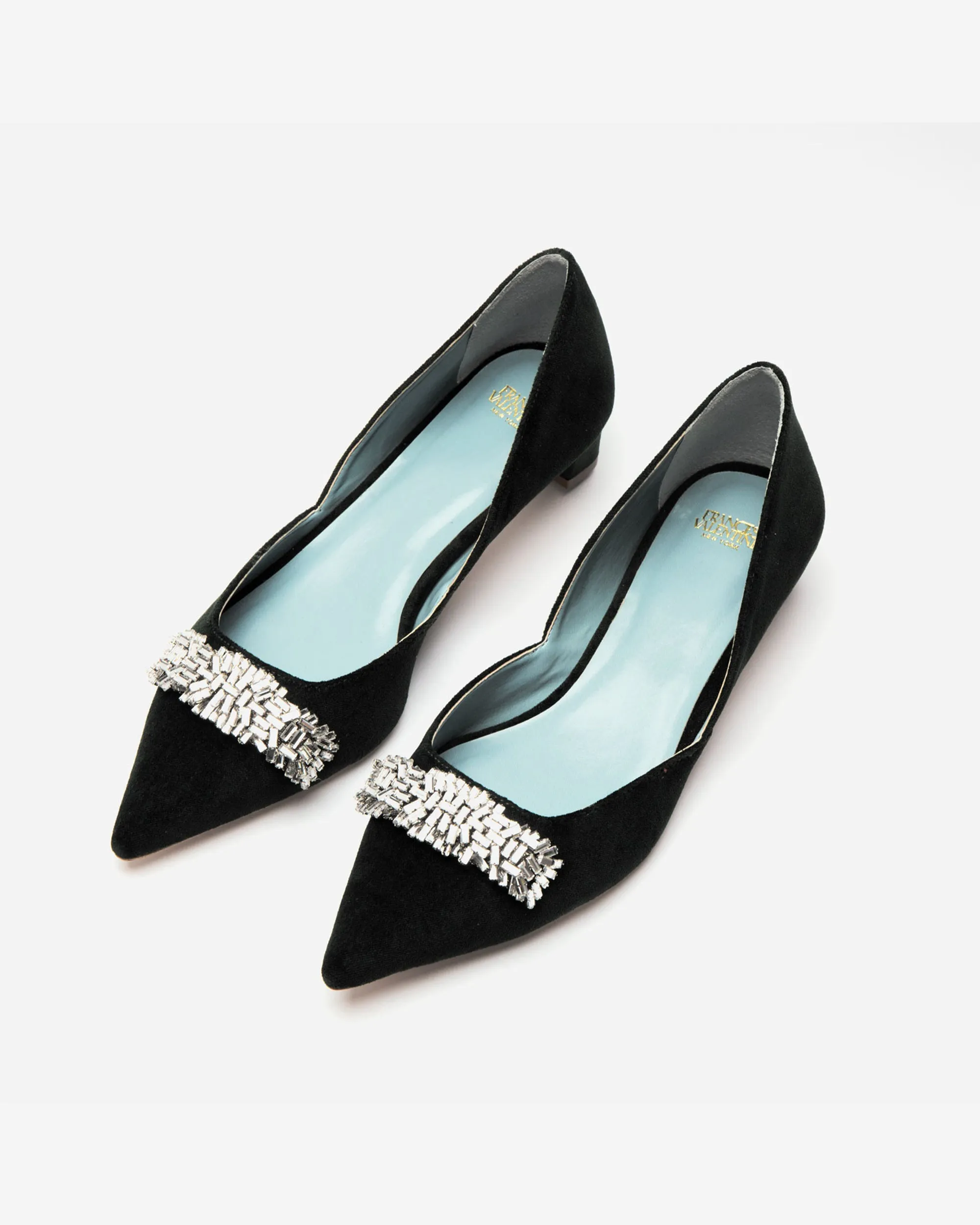 Paula Mini Block Heel - Velvet Black