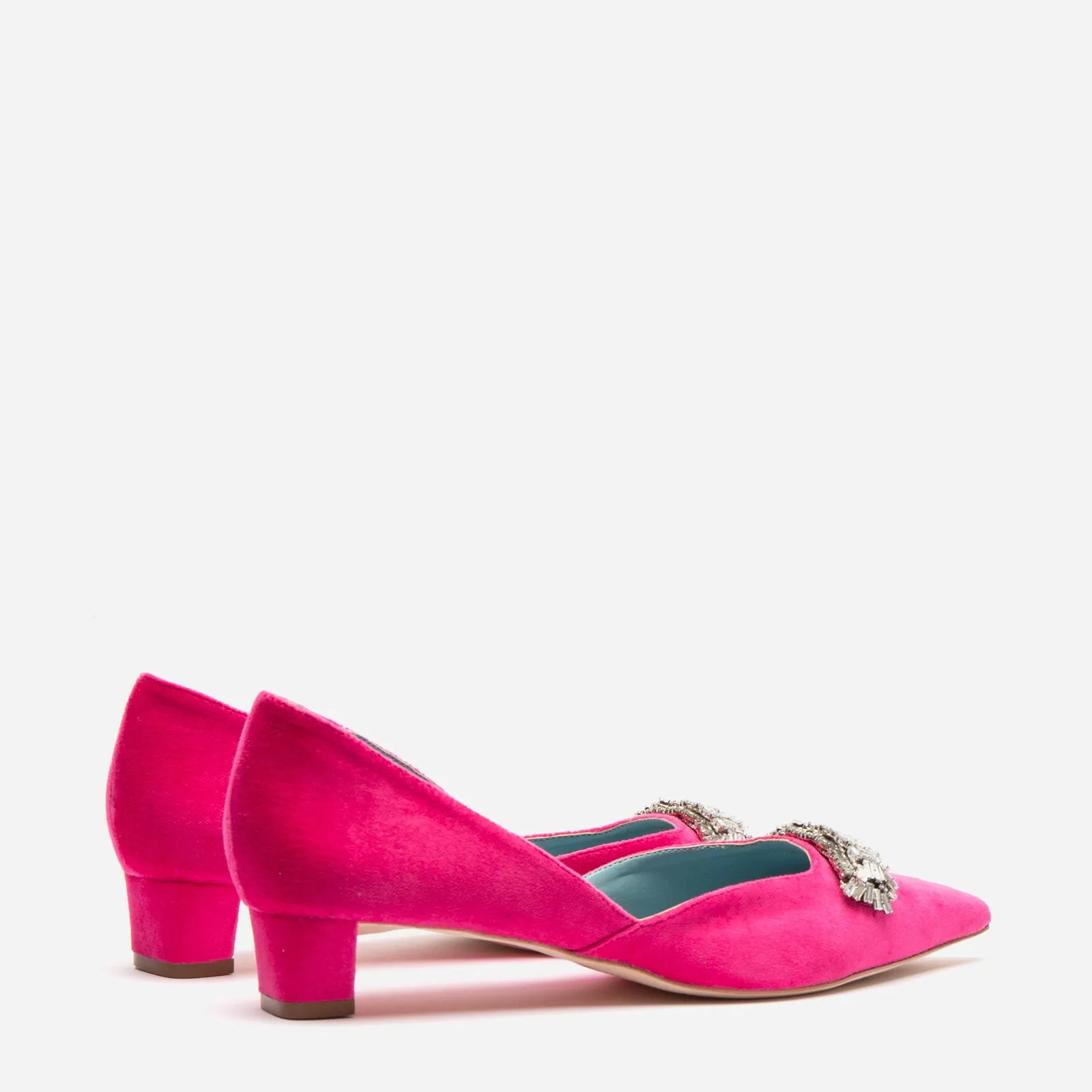 Paula Mini Block Heel - Velvet Pink
