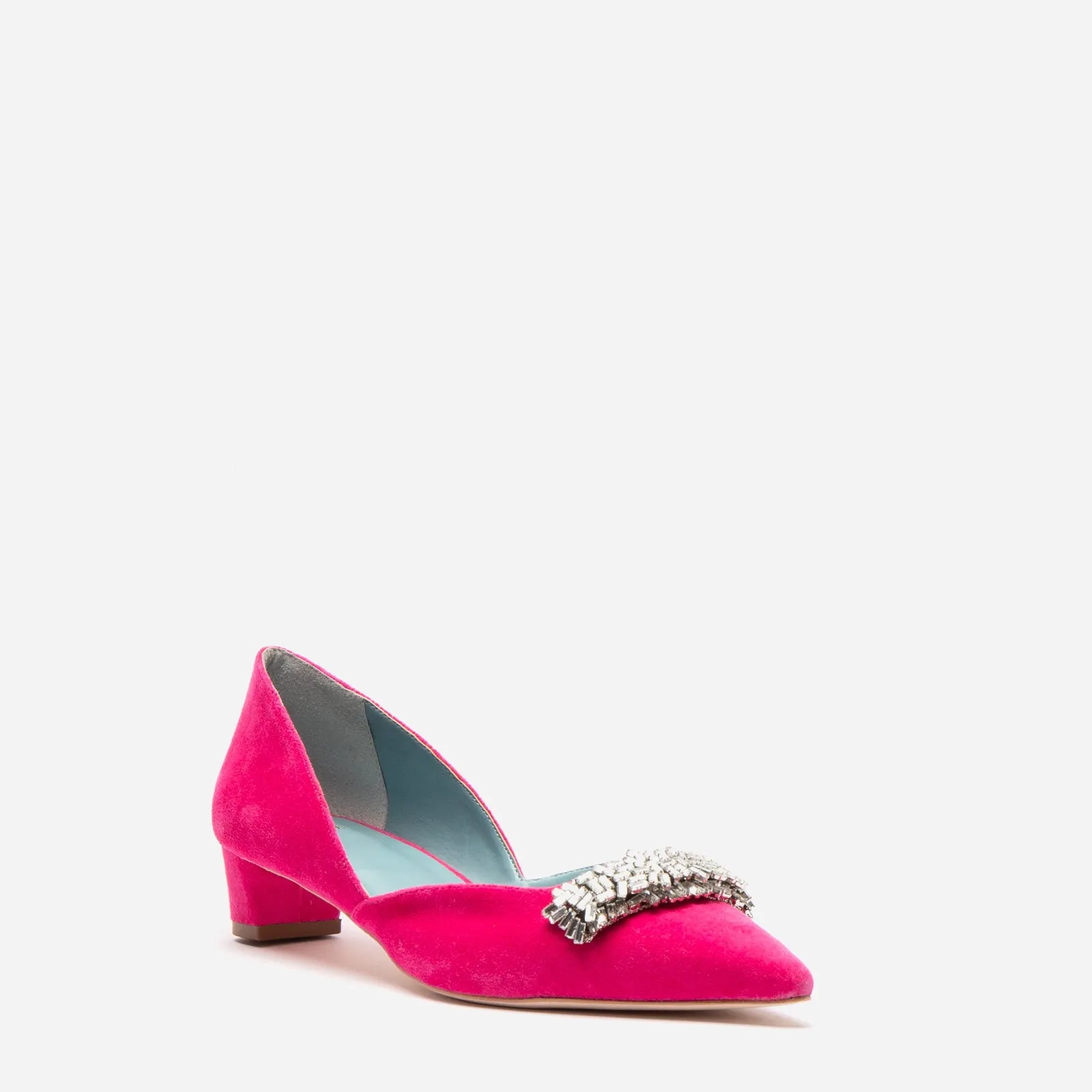 Paula Mini Block Heel - Velvet Pink
