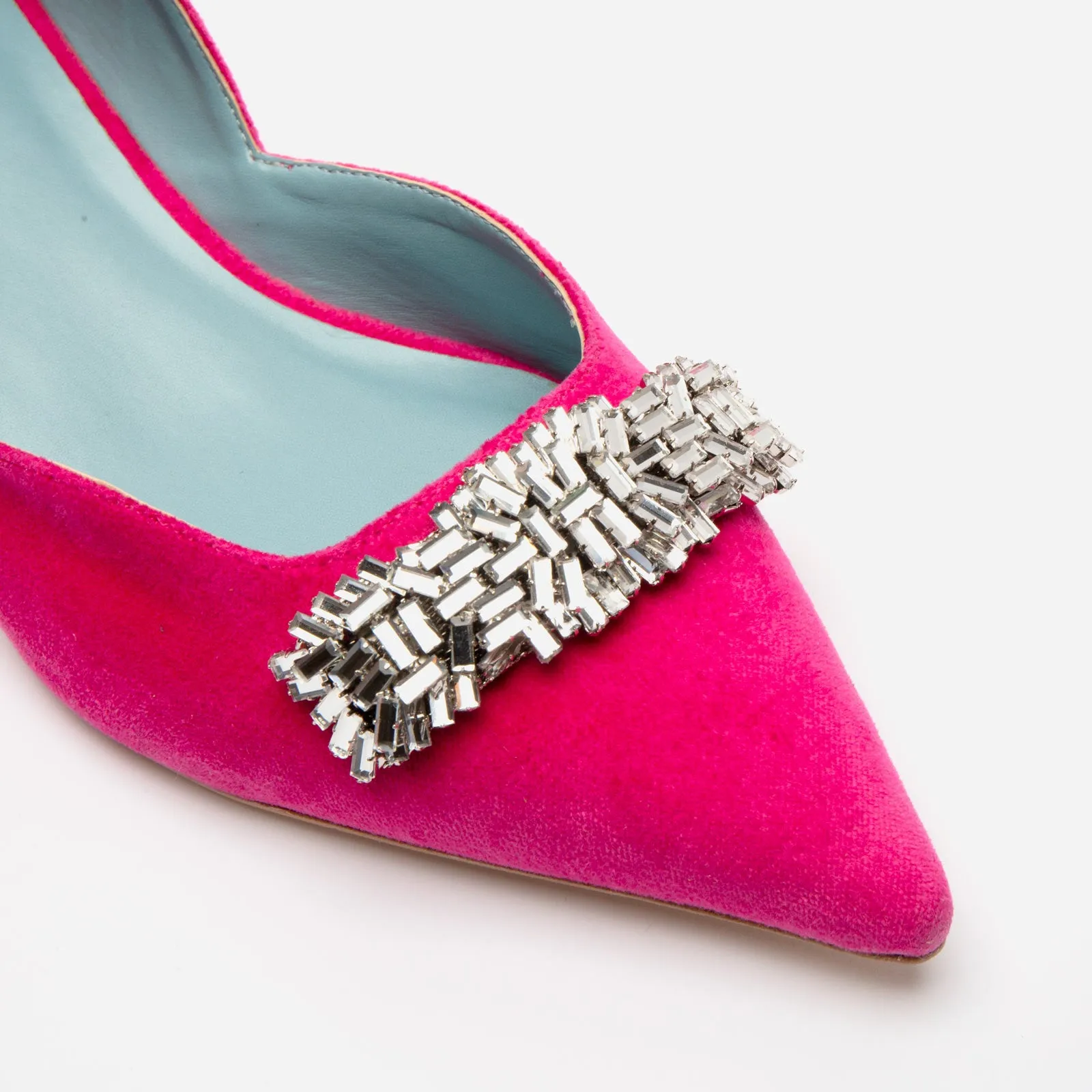 Paula Mini Block Heel - Velvet Pink