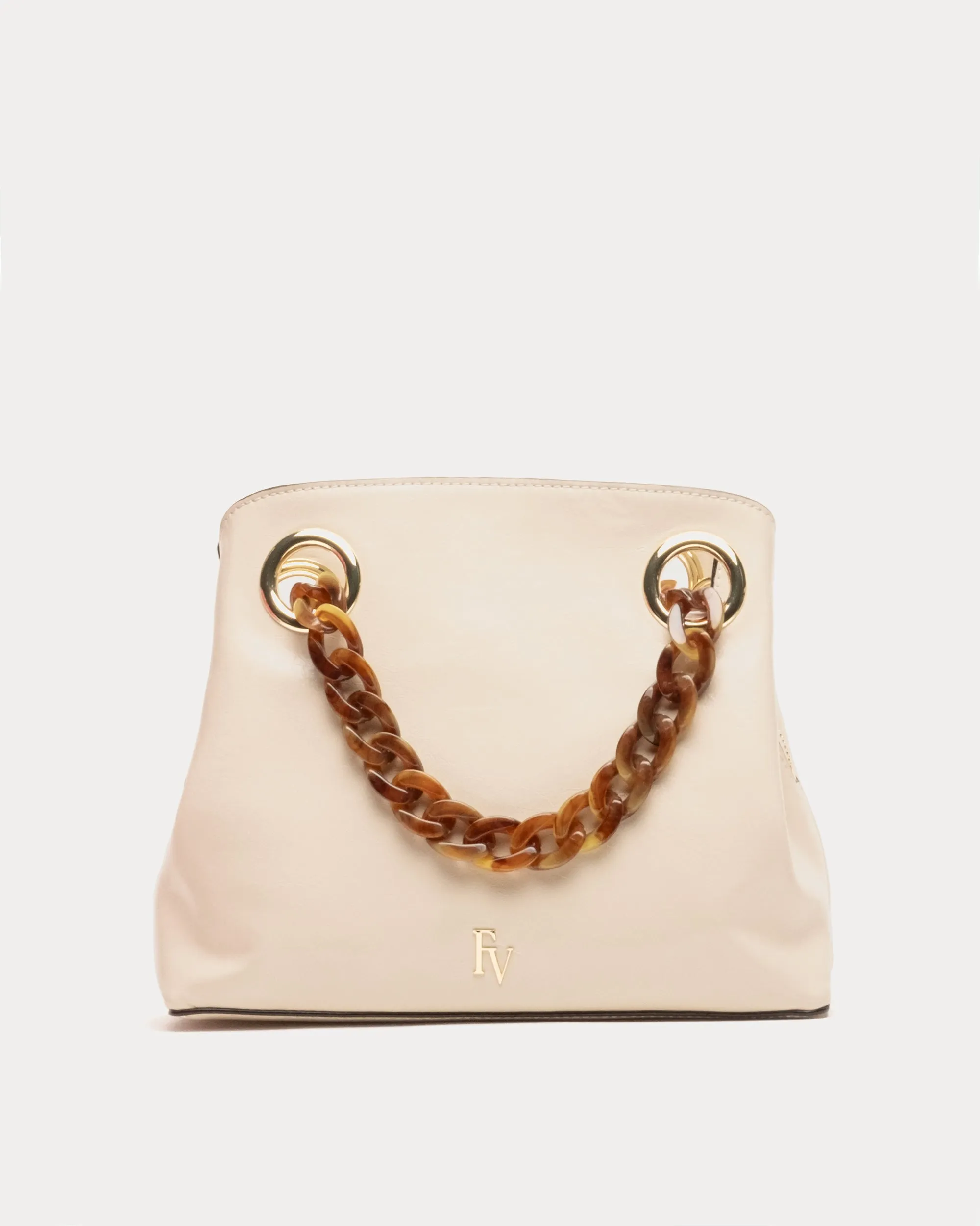 Skip Tote - Crinkled Leather Oyster