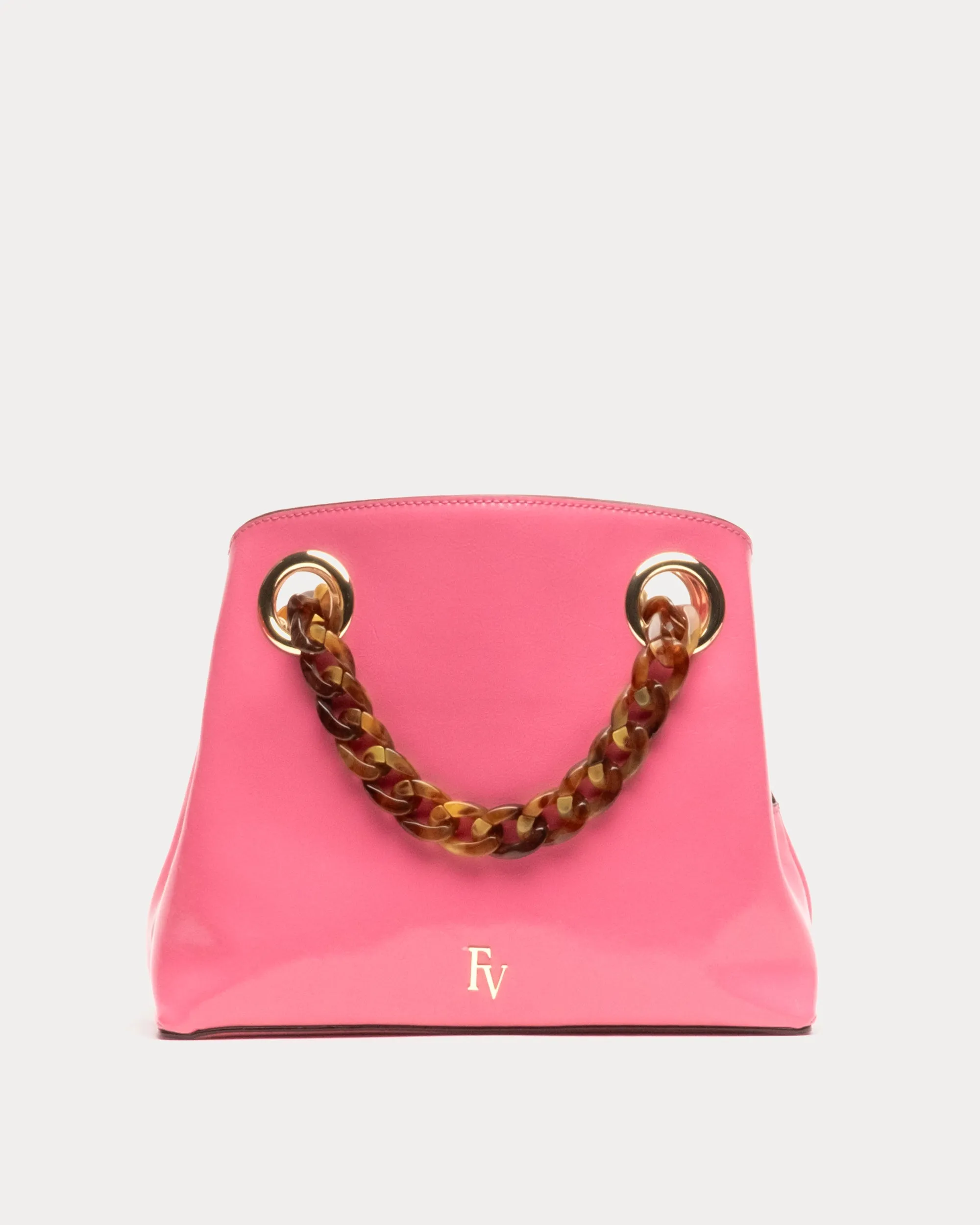 Skip Tote - Crinkled Leather Pink