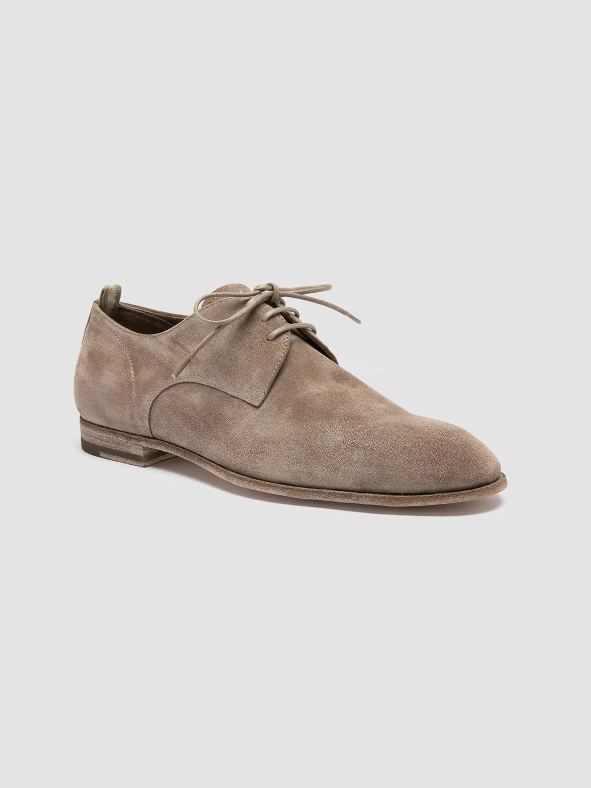 SOLITUDE 002 - Grey Suede Derby Shoes