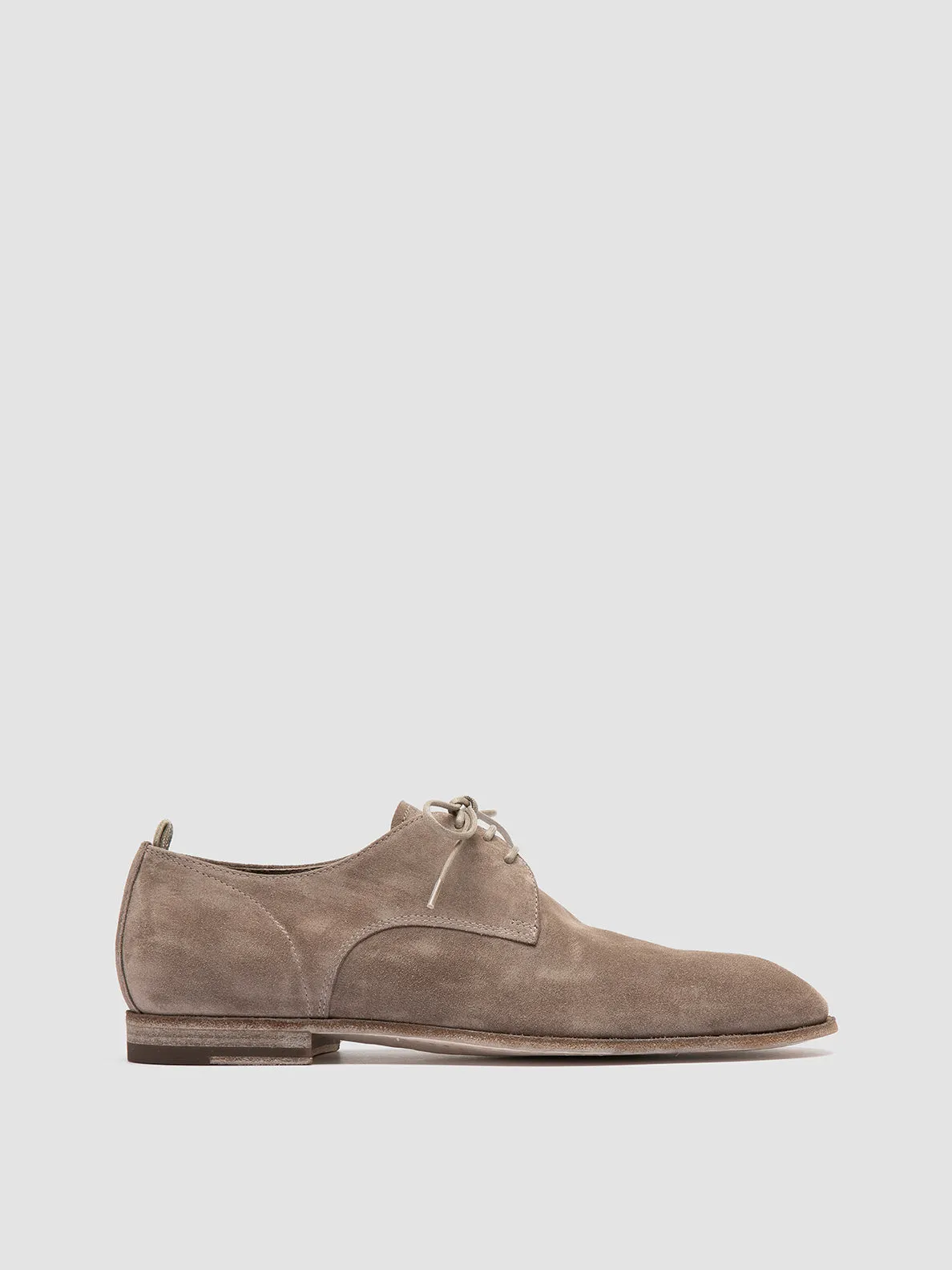 SOLITUDE 002 - Grey Suede Derby Shoes