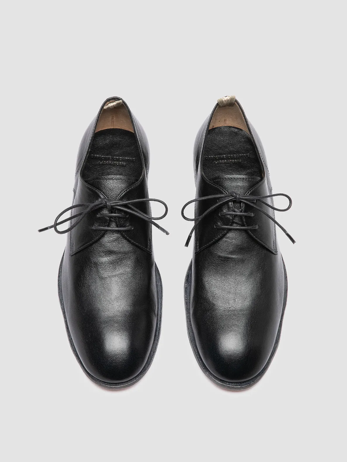 SOLITUDE 002 - Navy Leather Derby Shoes
