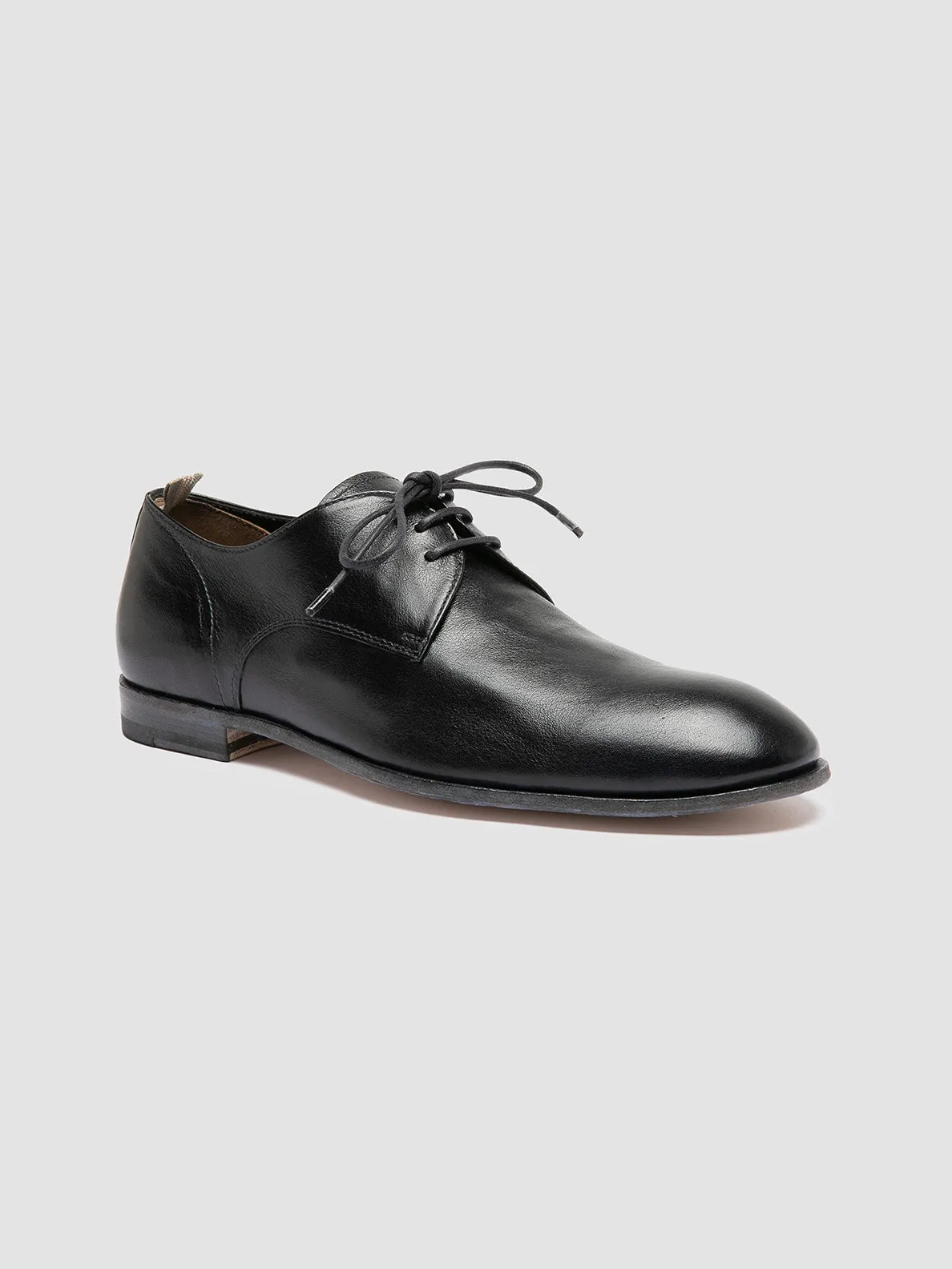 SOLITUDE 002 - Navy Leather Derby Shoes