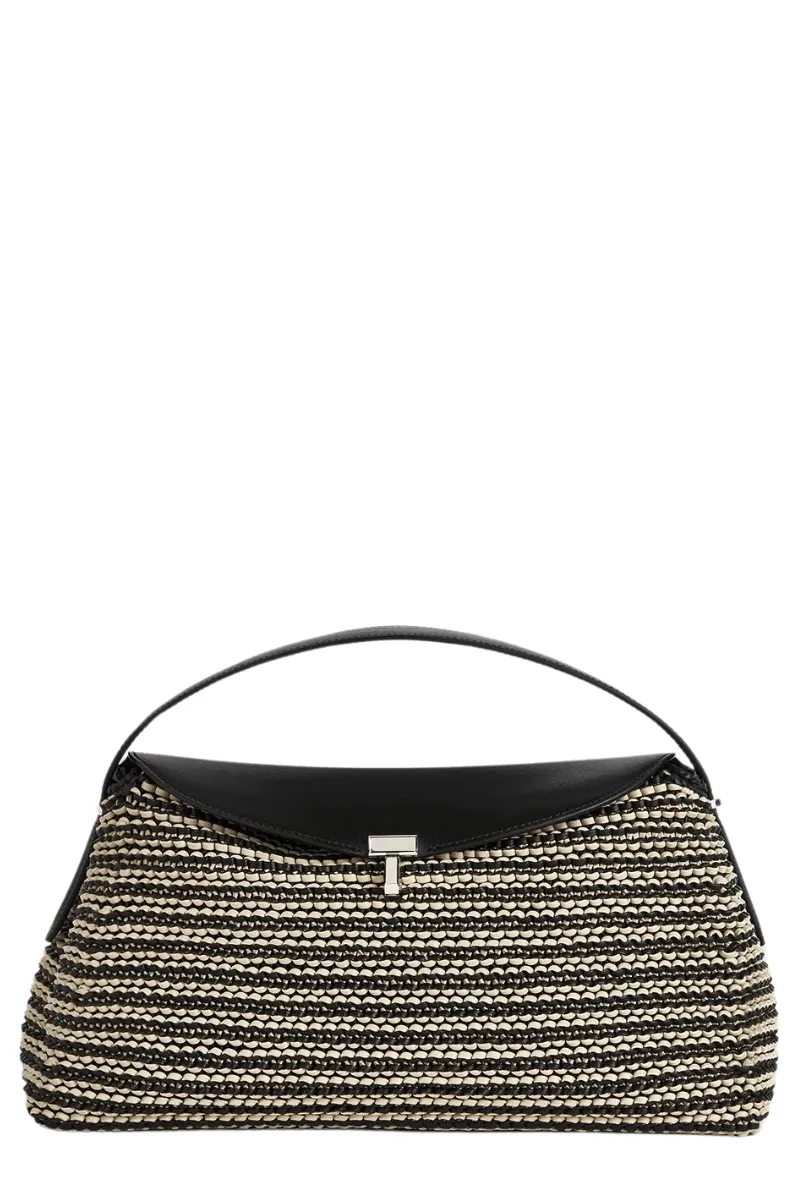 T-Lock Woven Leather Bag